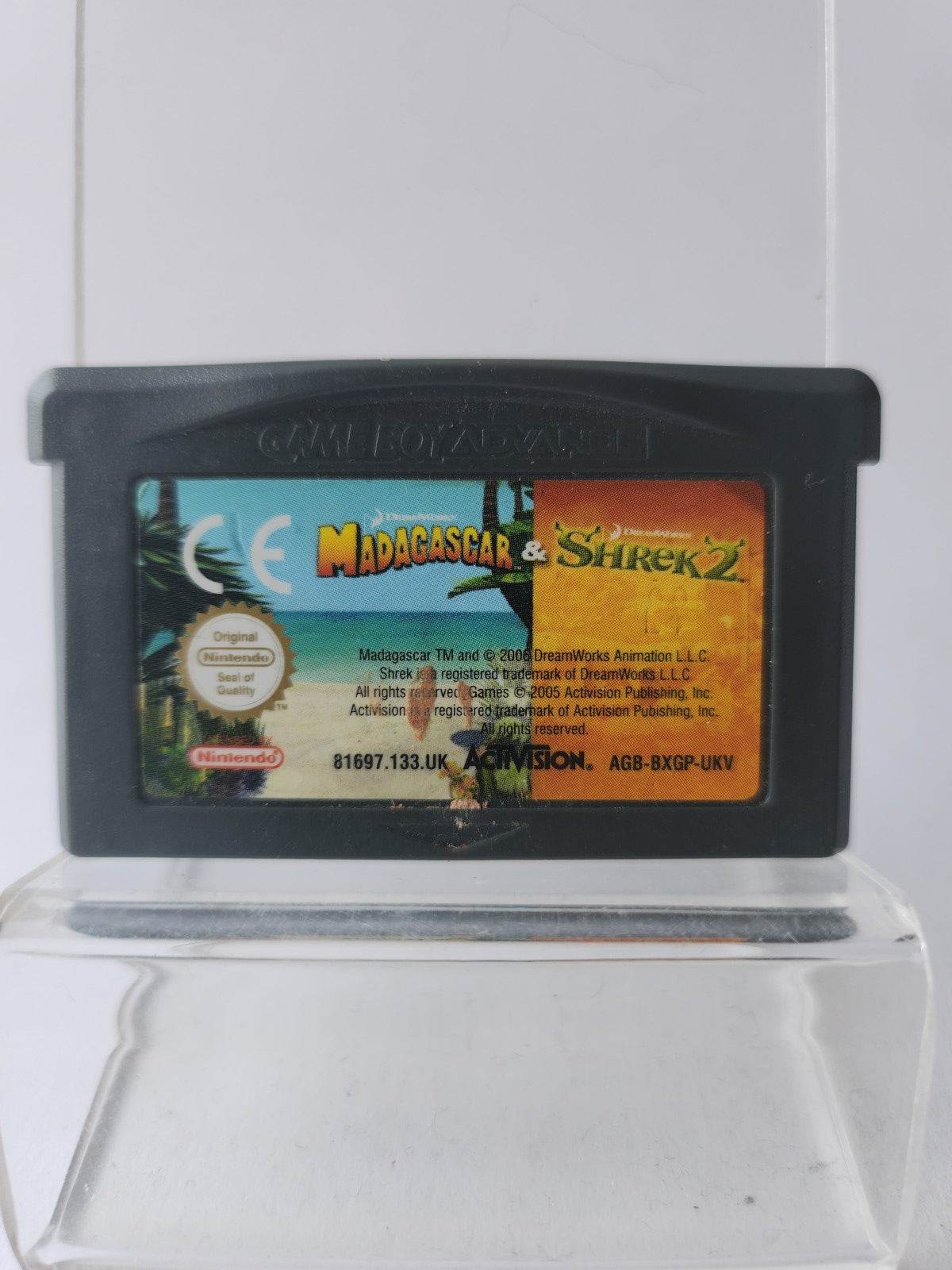 Madagascar & Shrek 2 Nintendo (Disc Only) Game Boy Advance - Feniks Gameshop