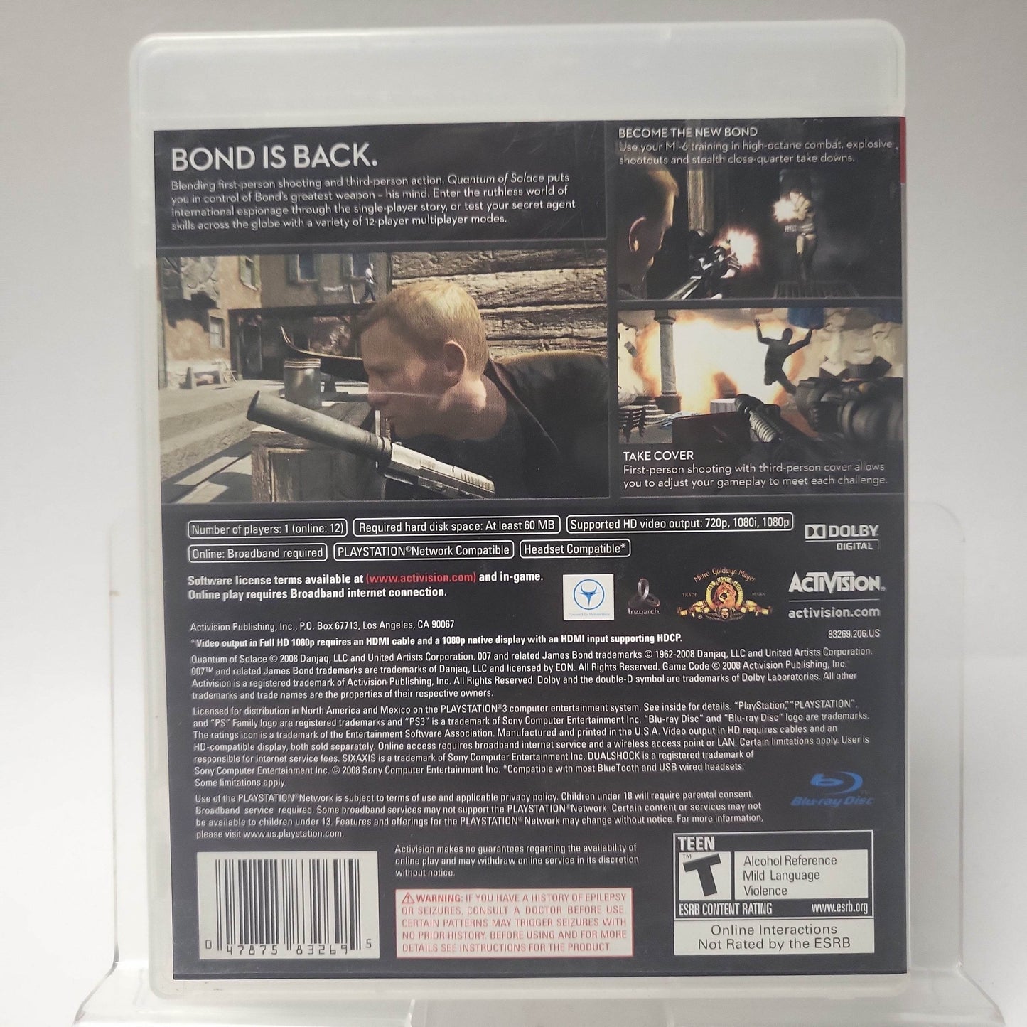 007 Quantum of Solace American Edition PS3 - Feniks Gameshop