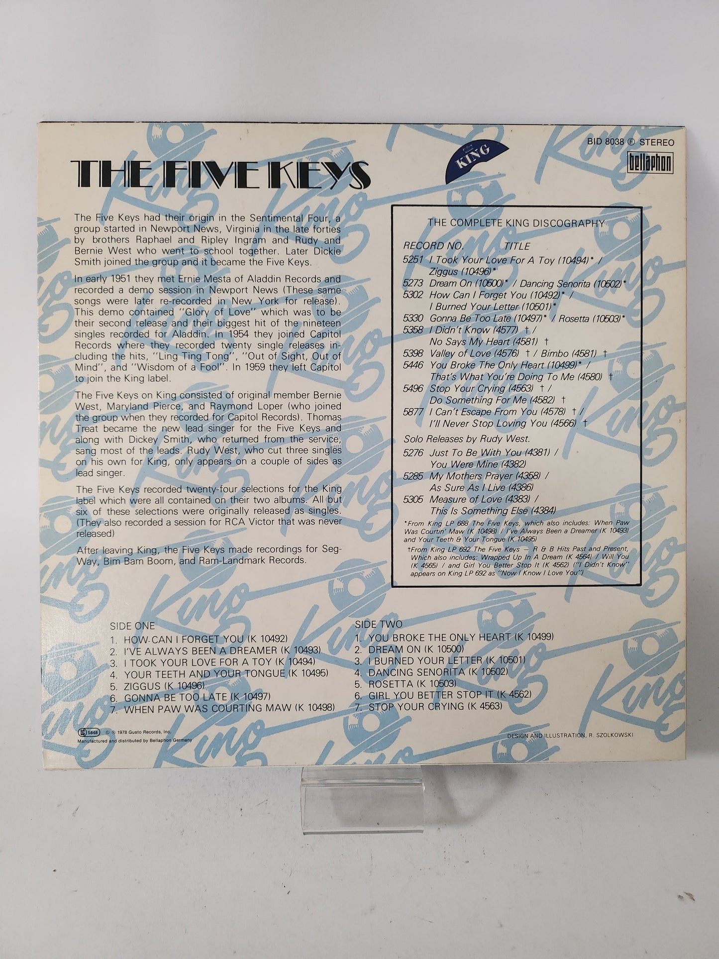 14 Hits: The Five Keys LP Vinyl - Lp Vinyl