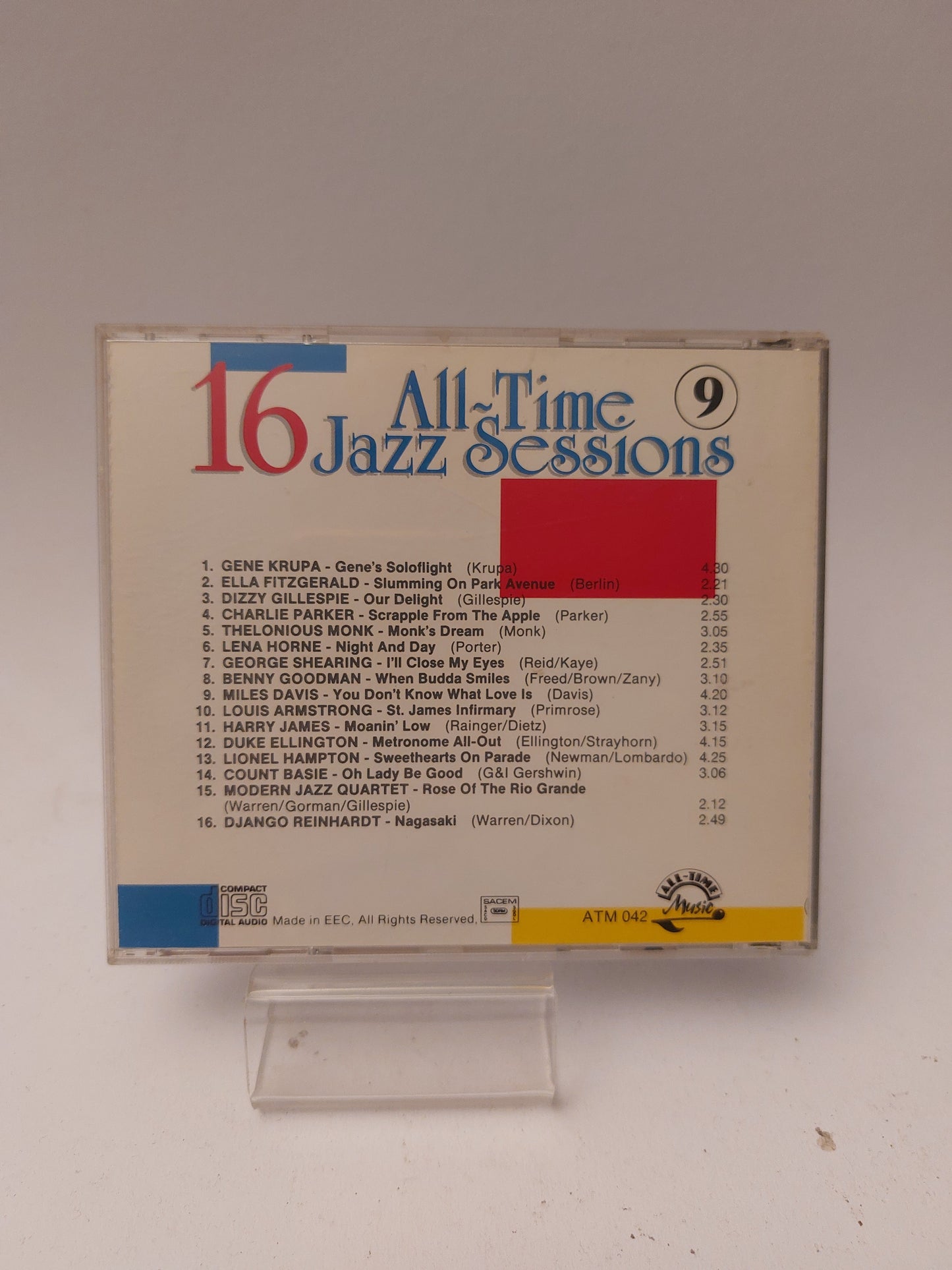16 All-Time Jazz Sessions Volume 9 CD - Cd