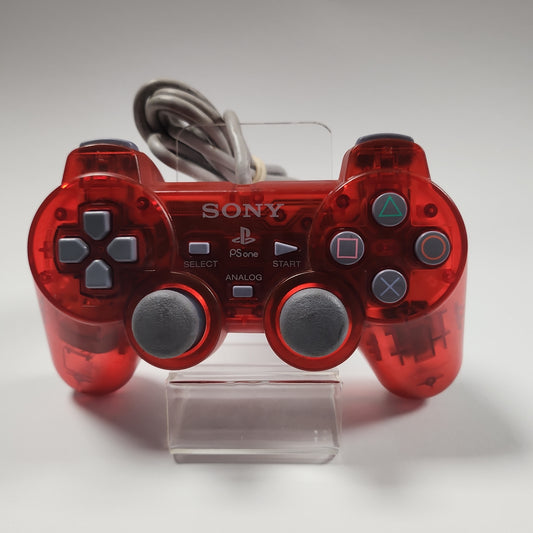 Rot Transparent Original Sony Controller Playstation 1