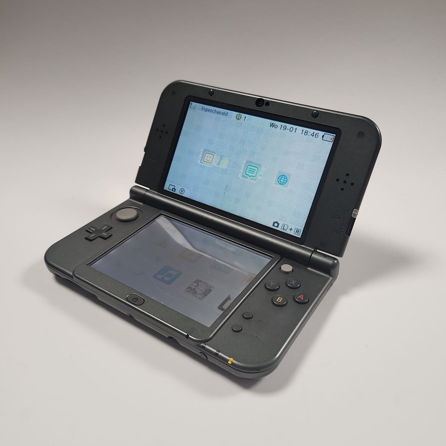 Schwarz/Grau Nintendo 3DS XL