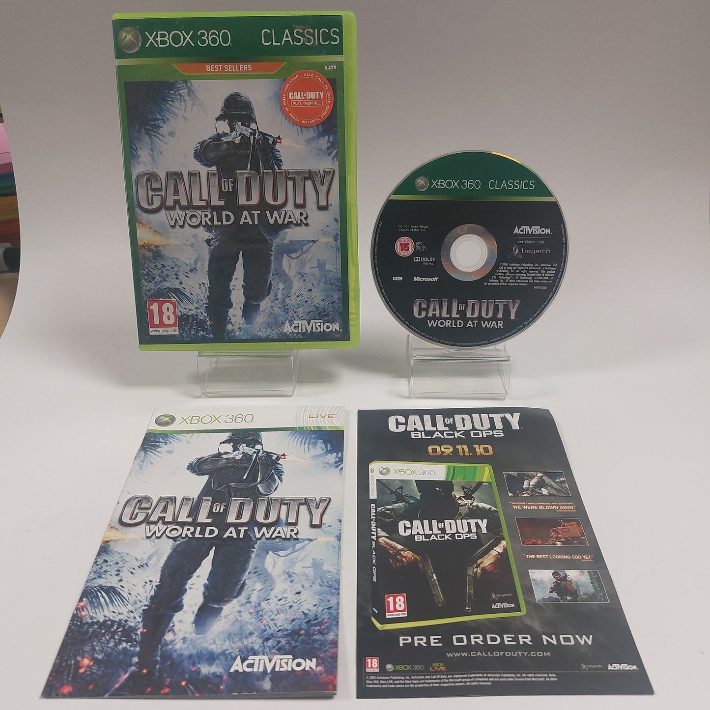 Call of Duty World at War Classics Best Sellers Xbox 360