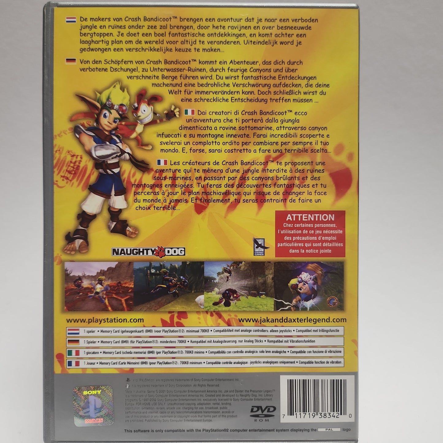 Jak and Daxter: the Precursor Legacy Platinum PS2