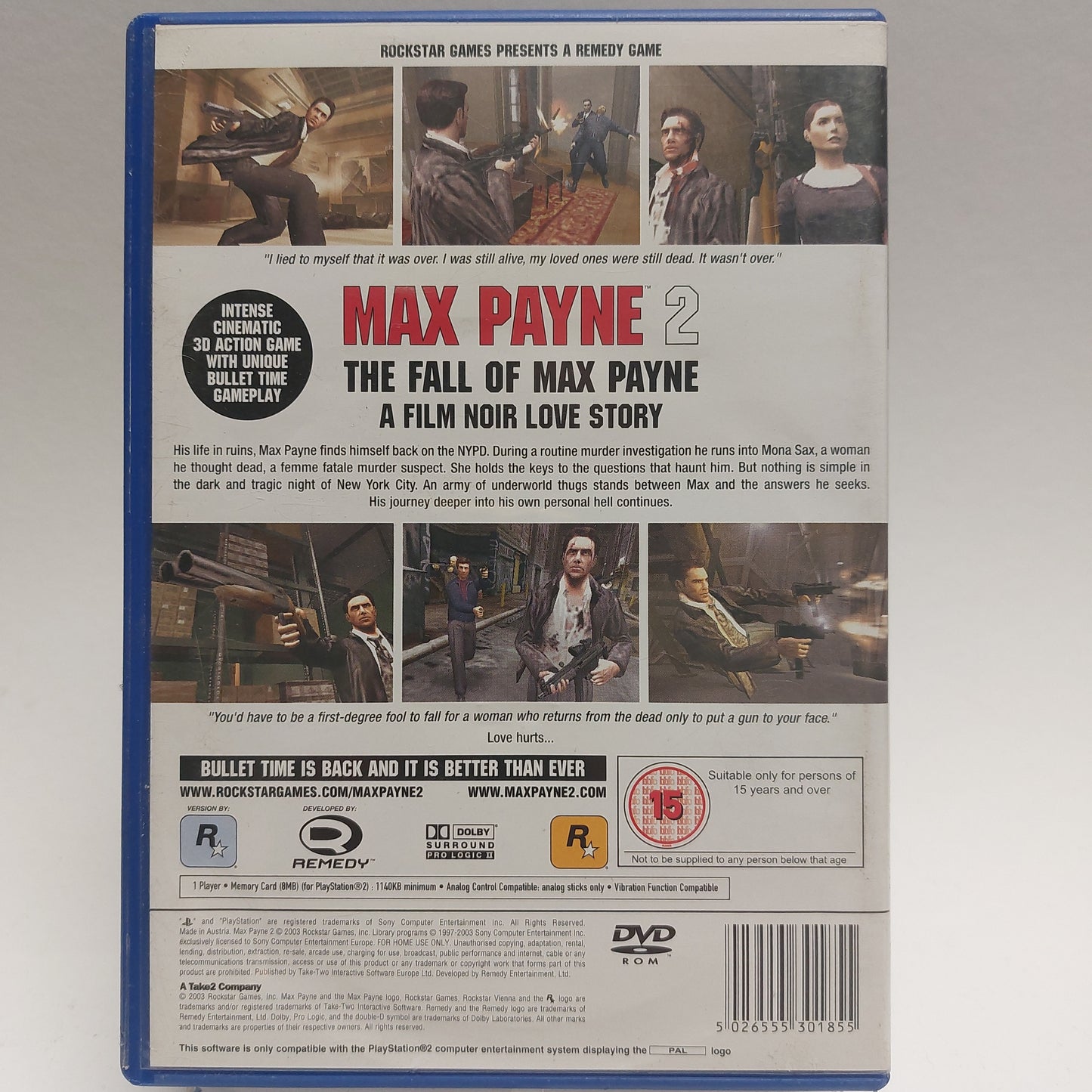 Max Payne 2 Playstation 2