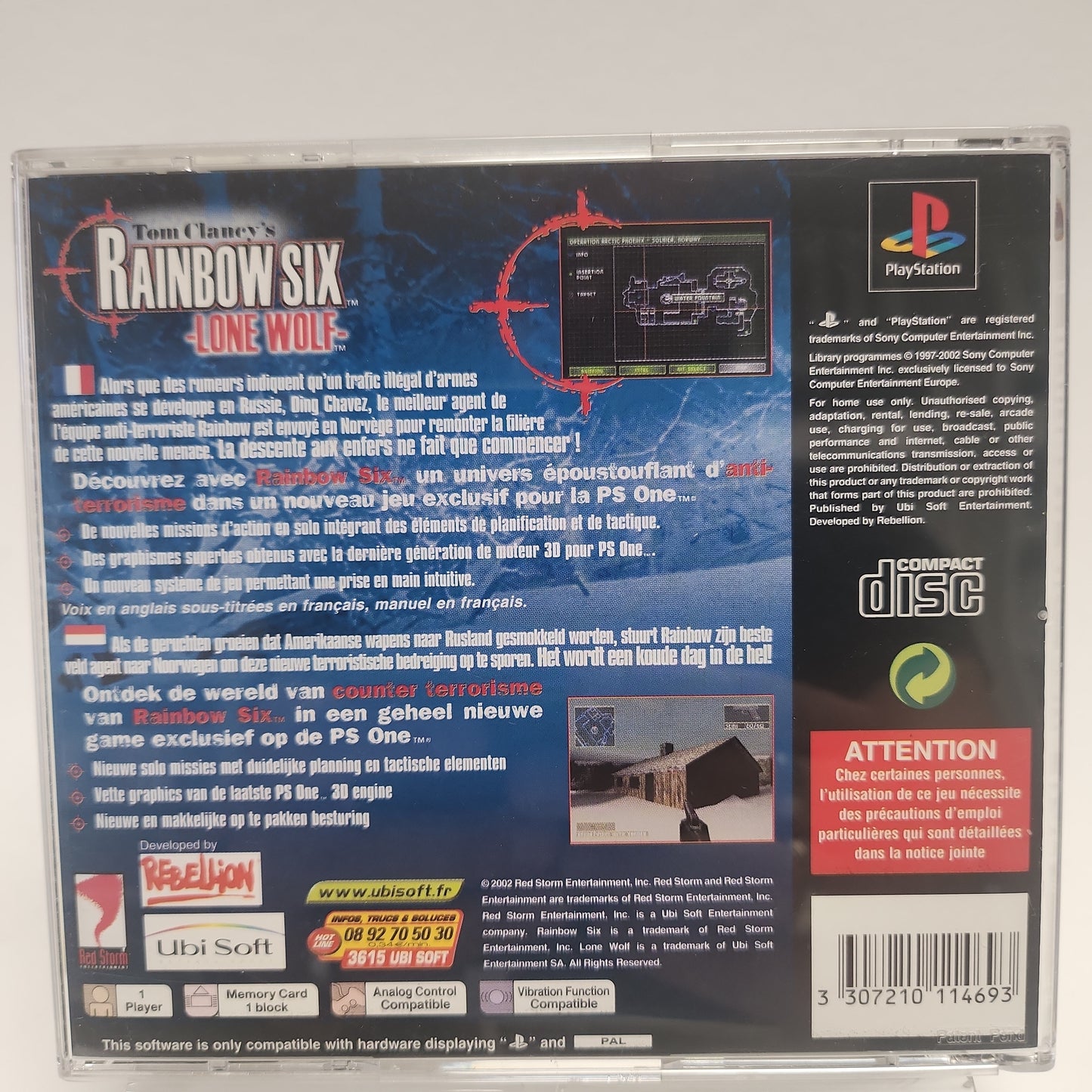 Tom Clancy's Rainbow Six Lone Wolf Playstation 1