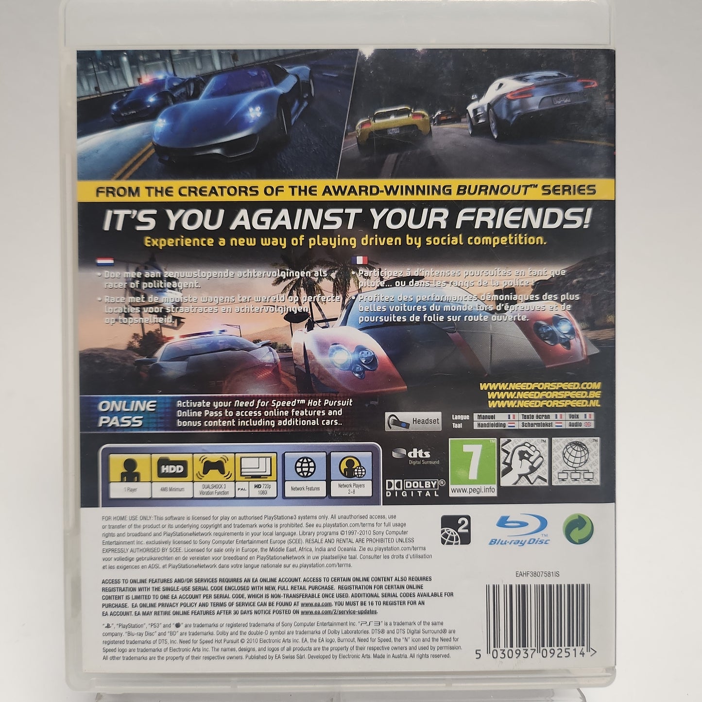 Need for Speed ​​​​Hot Pursuit Playstation 3