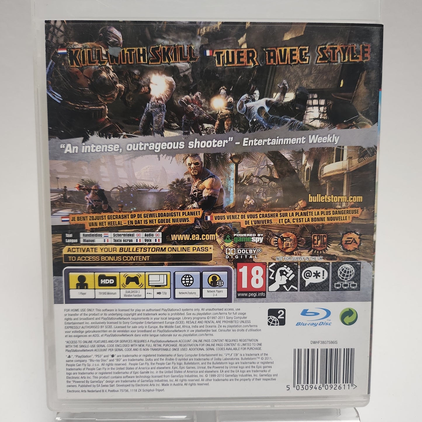 Bulletstorm Playstation 3