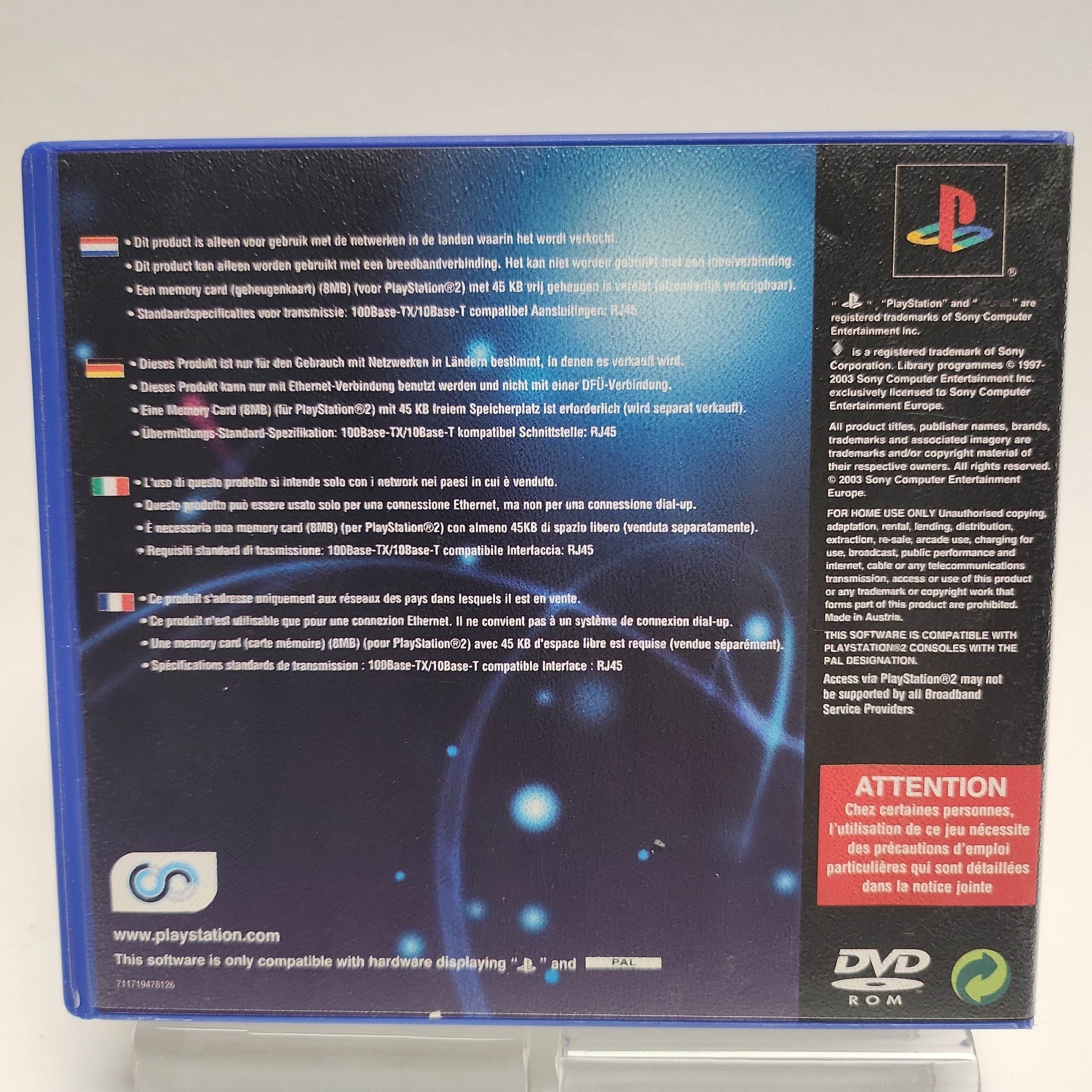 NETWORK ACCESS DISC PS2 PLAYSTATION 2 (Vendeur Pro) Le NETWORK ACCESS DISC PS2 PLAYSTATION 2 (Vendeur Pro) Le