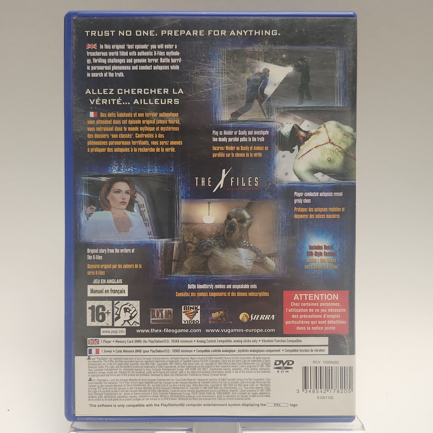 The X-Files Resist or Serve Playstation 2
