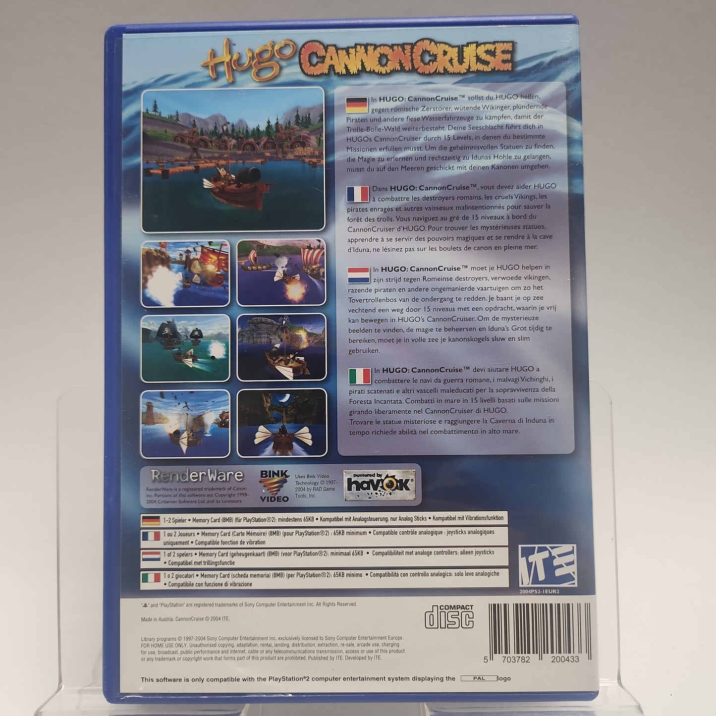 Hugo Cannon Cruise Playstation 2