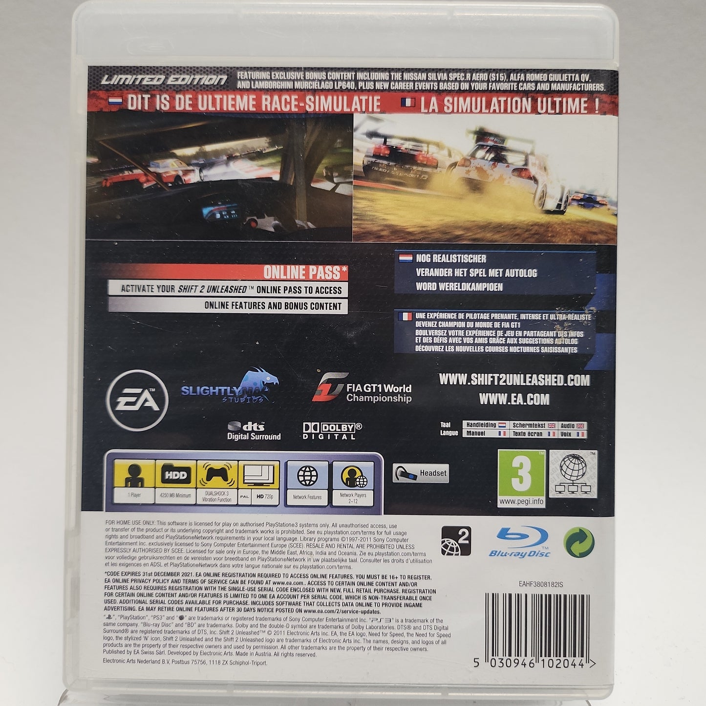 Need for Speed ​​Shift 2 Unleashed Limited Edition für Playstation 3