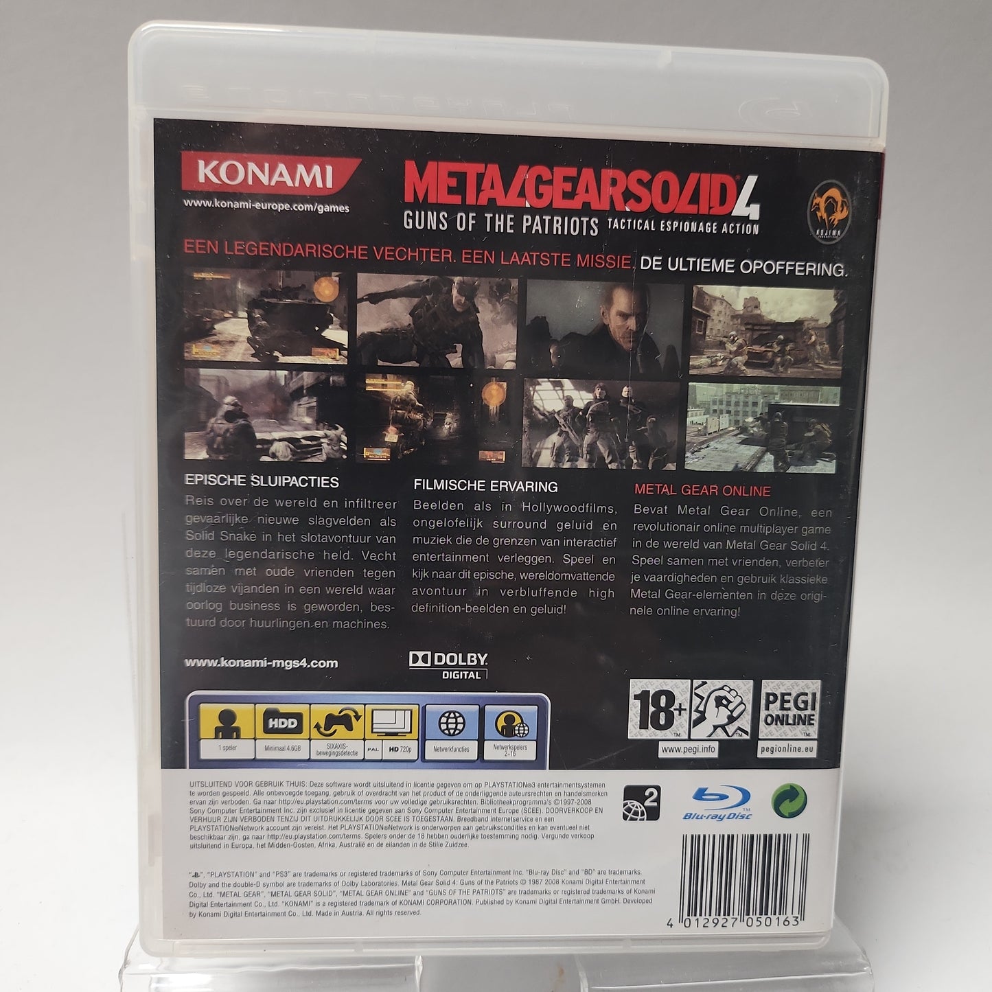 Metal Gear Solid Guns of Patriots Schutzhülle PS3