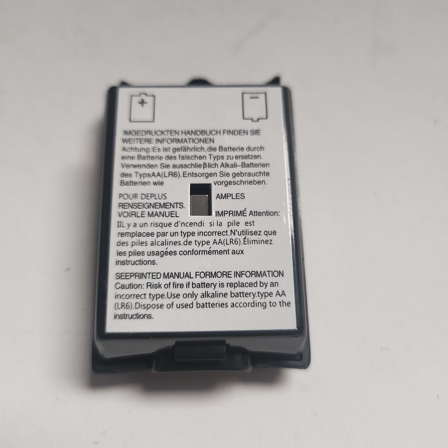 Batterieabdeckung Schwarz Controller Xbox 360