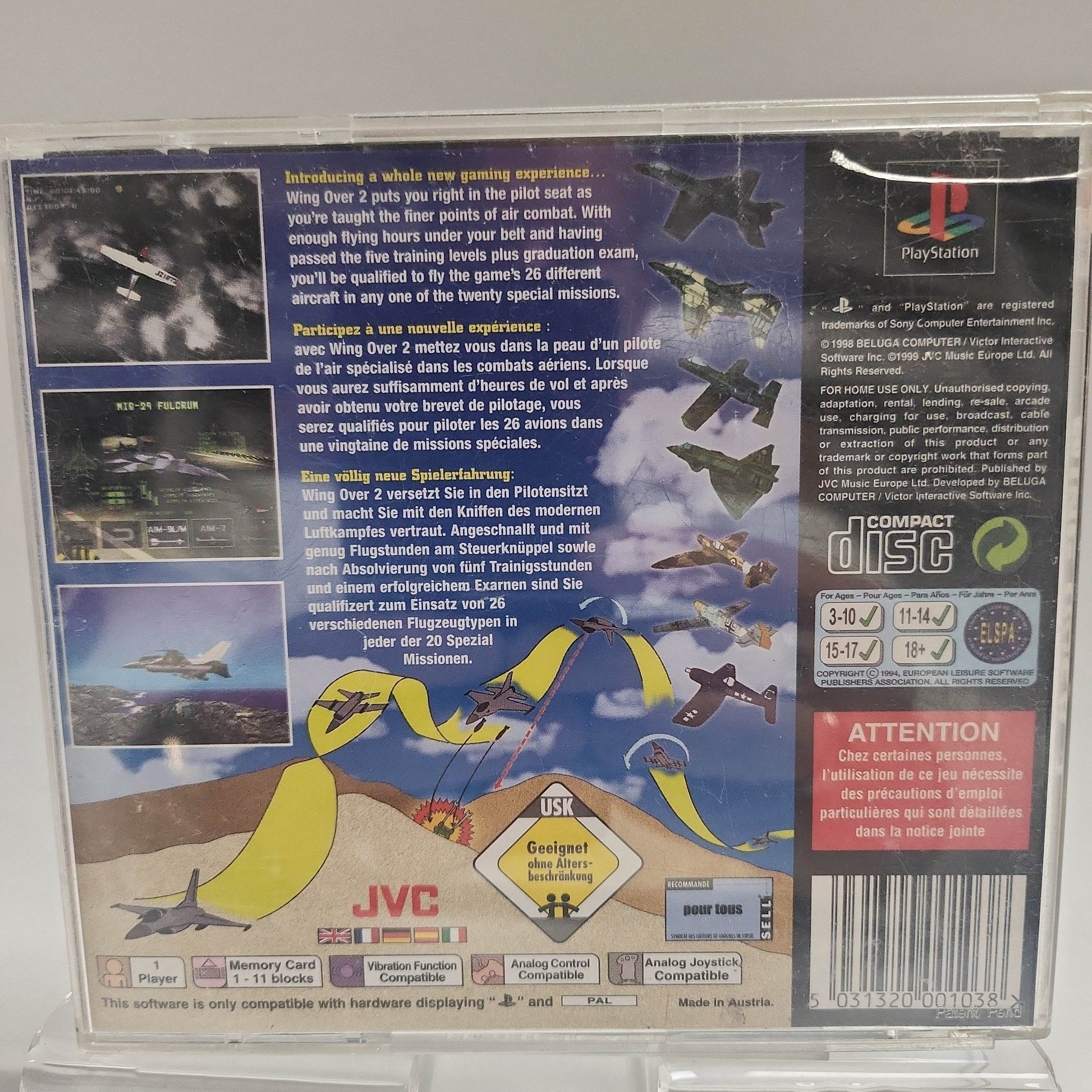 Wing Over 2 Playstation 1 - Feniks Gameshop