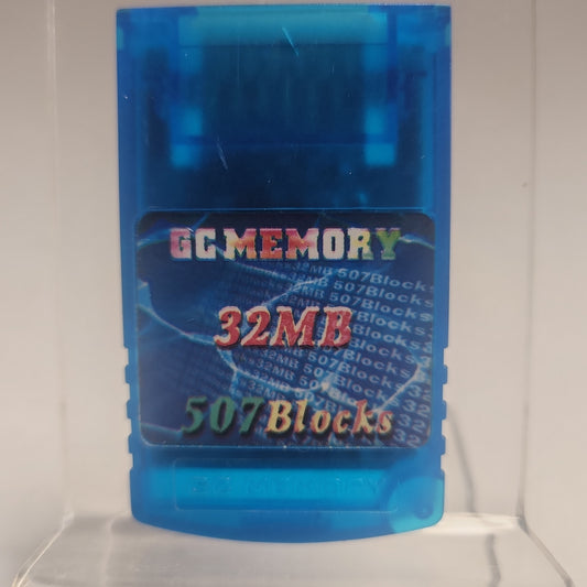 Blue 32MB (507Blocks) Memorycard Nintendo Gamecube