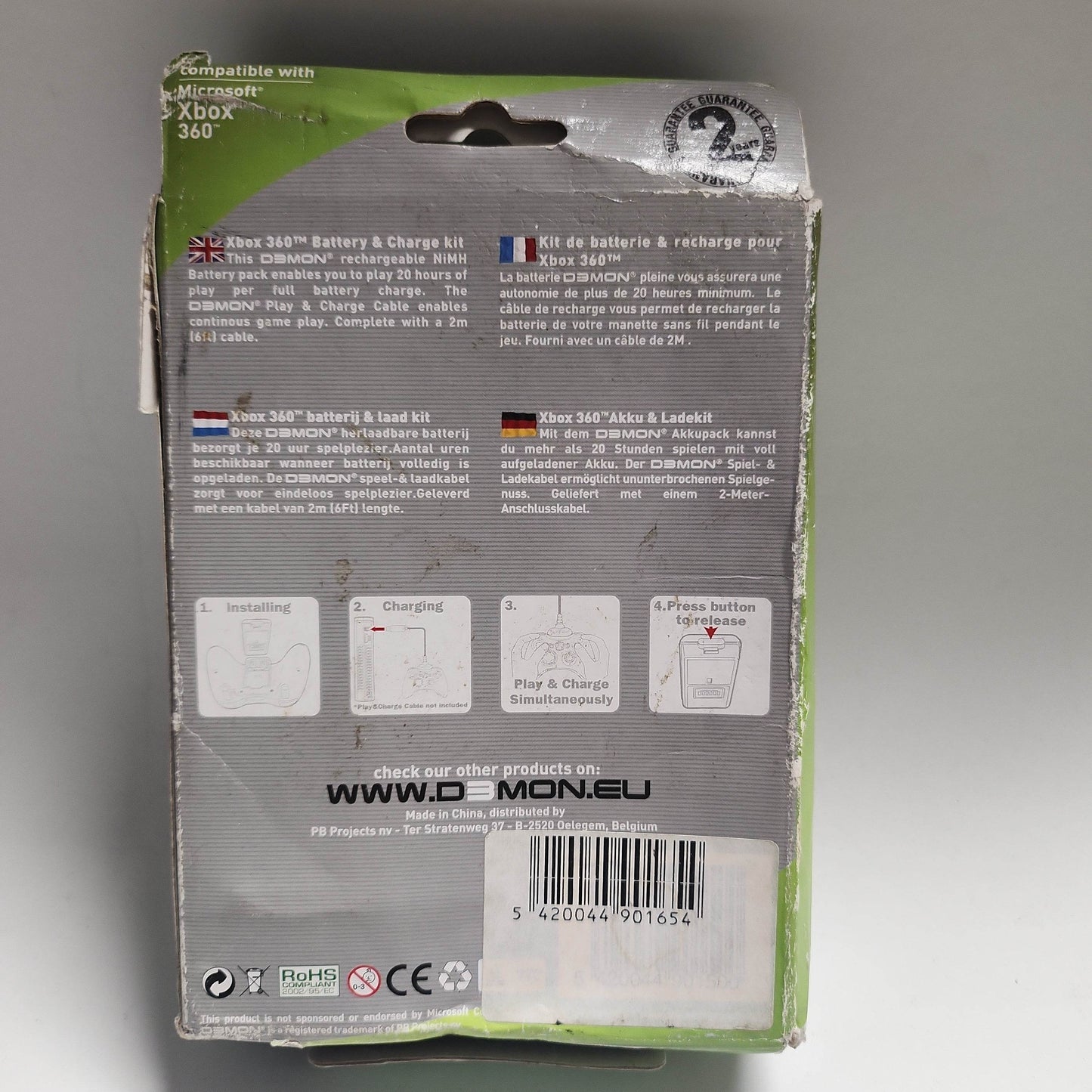 Demon Battery & Charge Kit Geseald Xbox 360 - Feniks Gameshop