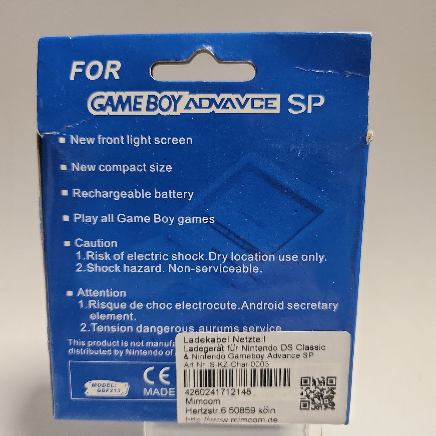 Geseald AC Adapter Game Boy Advance SP