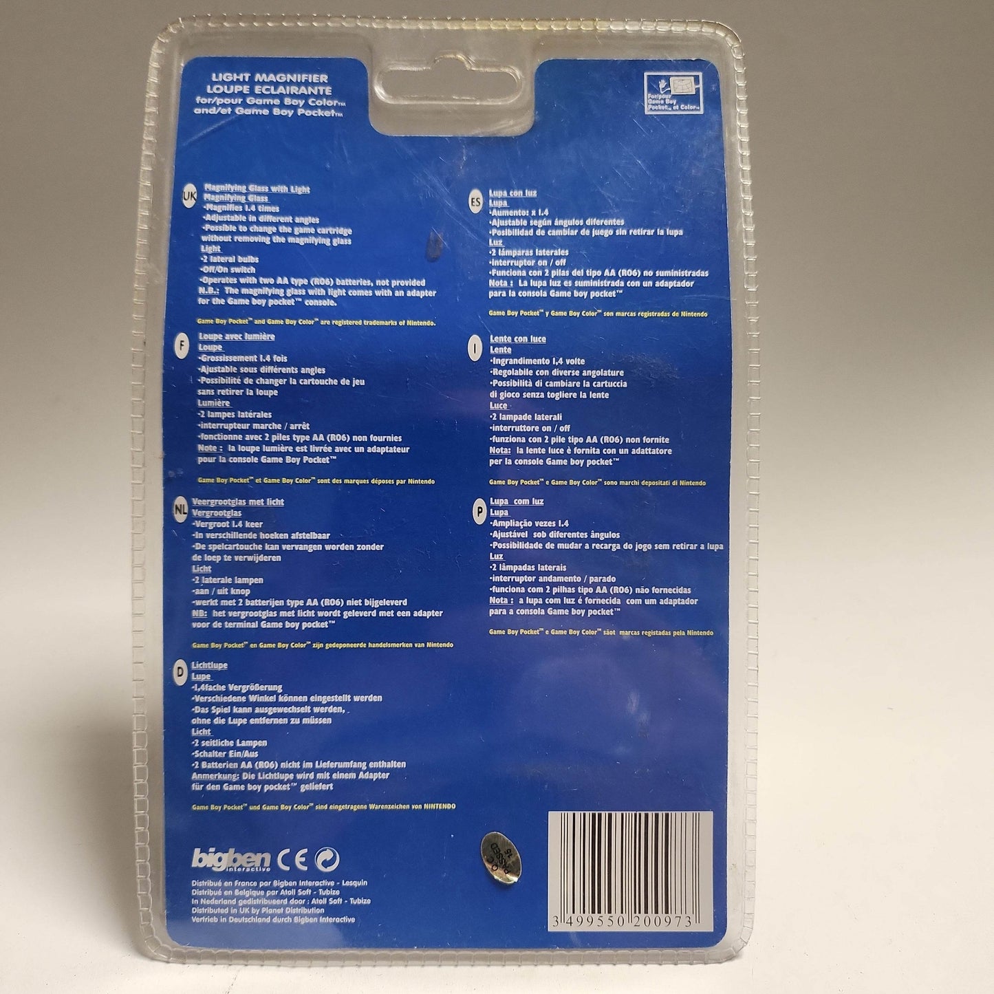 Geseald Yellow Light Master Game Boy Pocket Collor - Feniks Gameshop