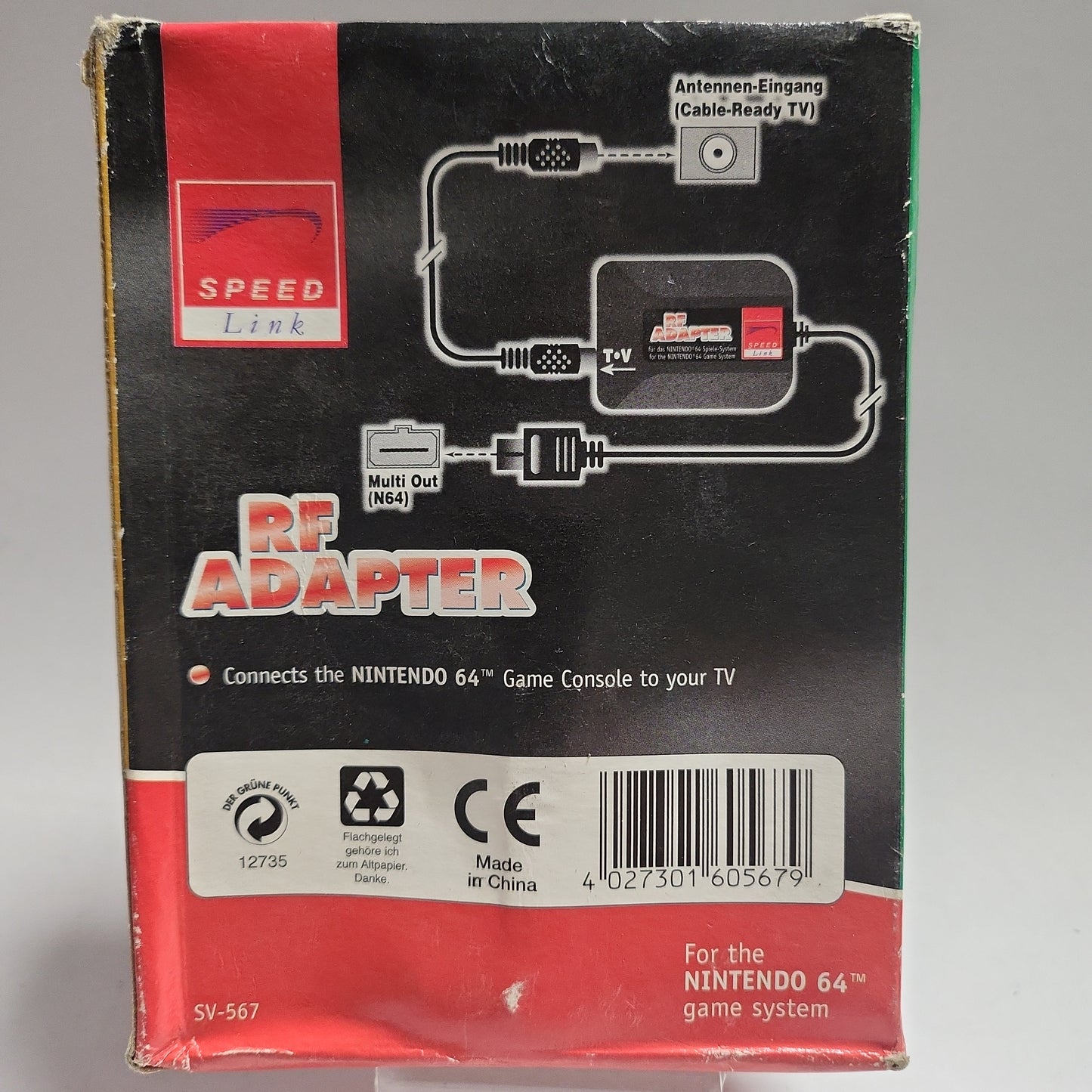 Speedlink RF Adapter in doos Nintendo 64