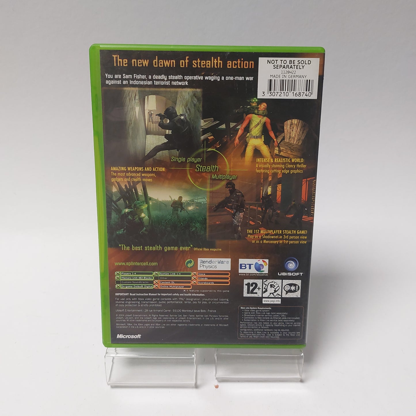 Tom Clancy's Splinter Cell Pandora Tomorrow Xbox Original