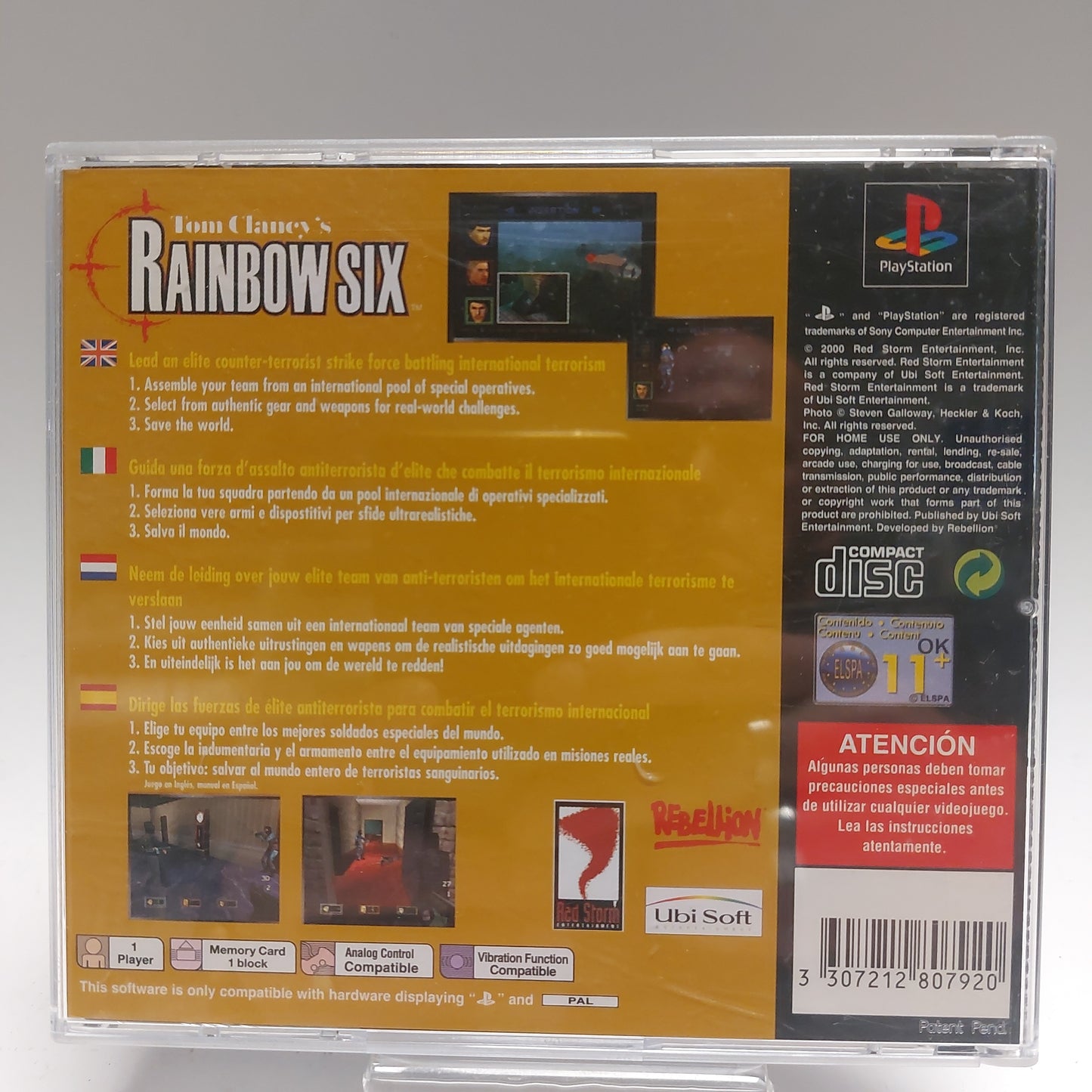 Tom Clancy's Rainbow Six Playstation 1