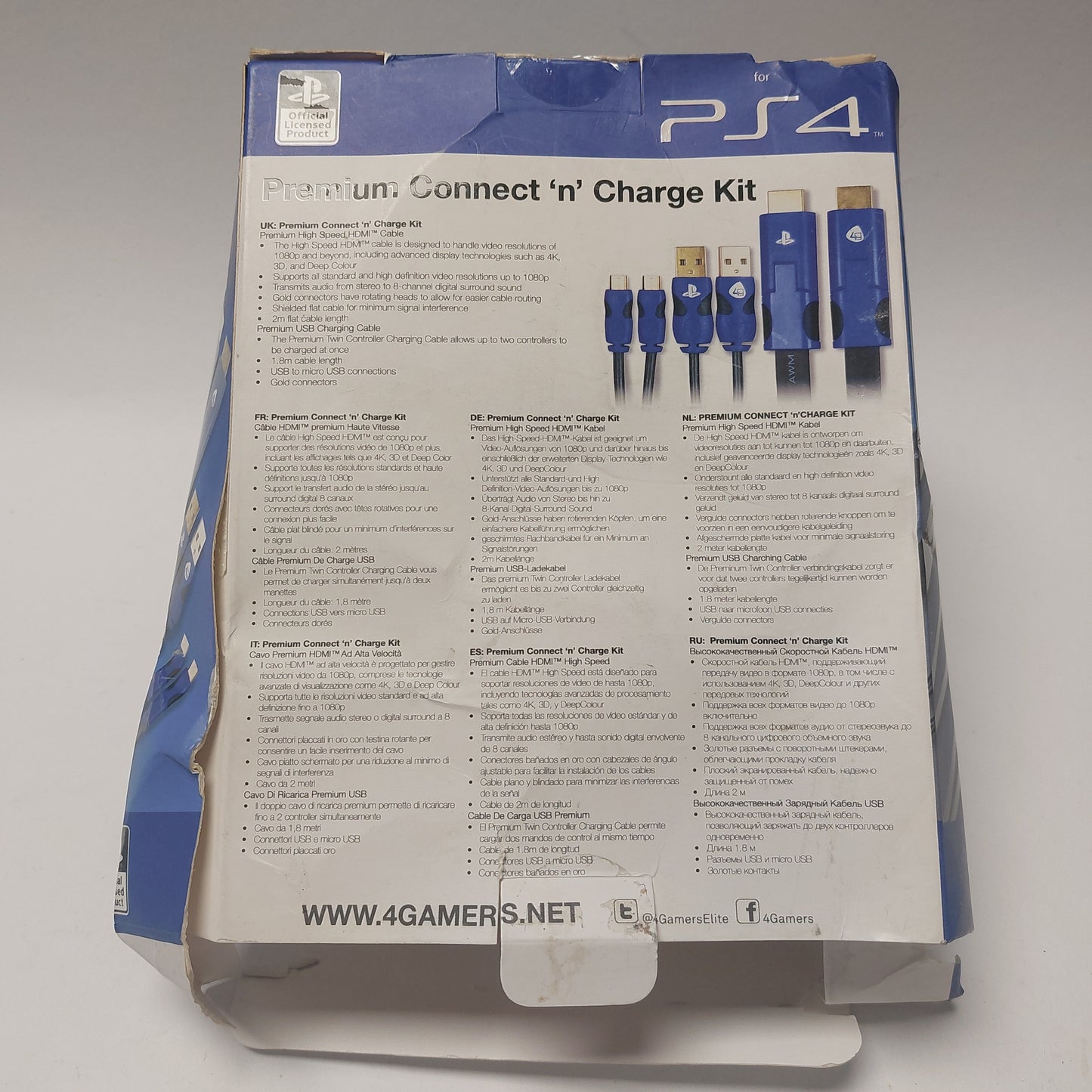 Premium Connect 'n' Charge Kit Playstation 4