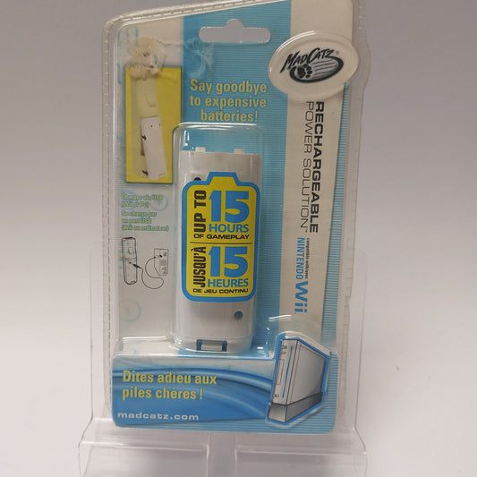 Nintendo Wii Rechargeable Power Solution