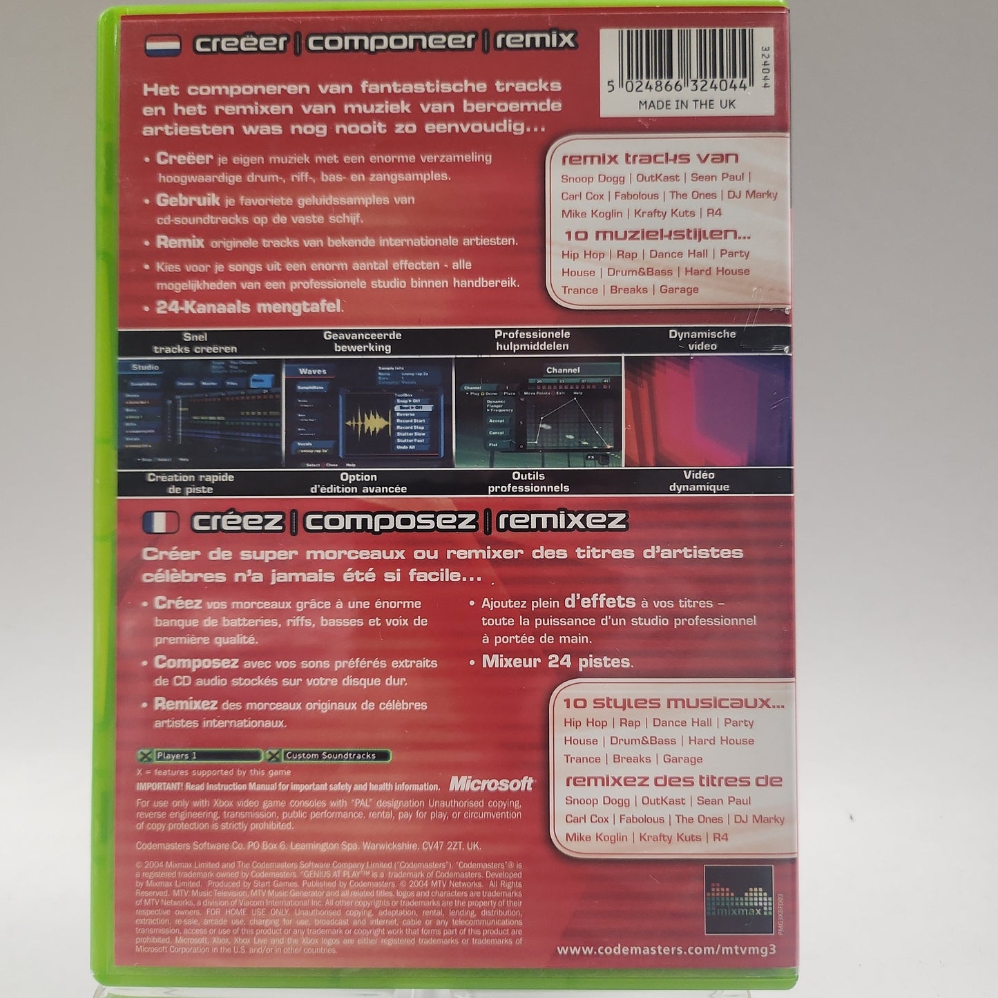 Music Generator 3 Xbox Original