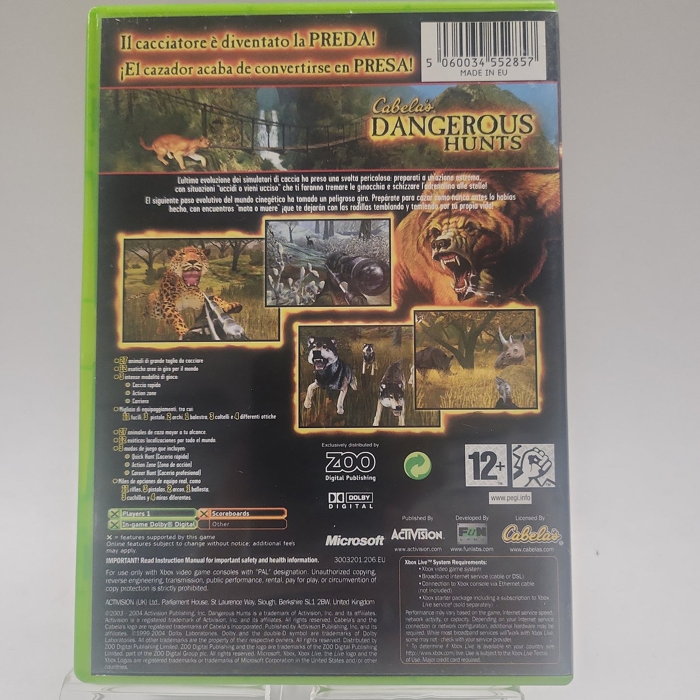 Cabela's Dangerous Hunts Xbox Original