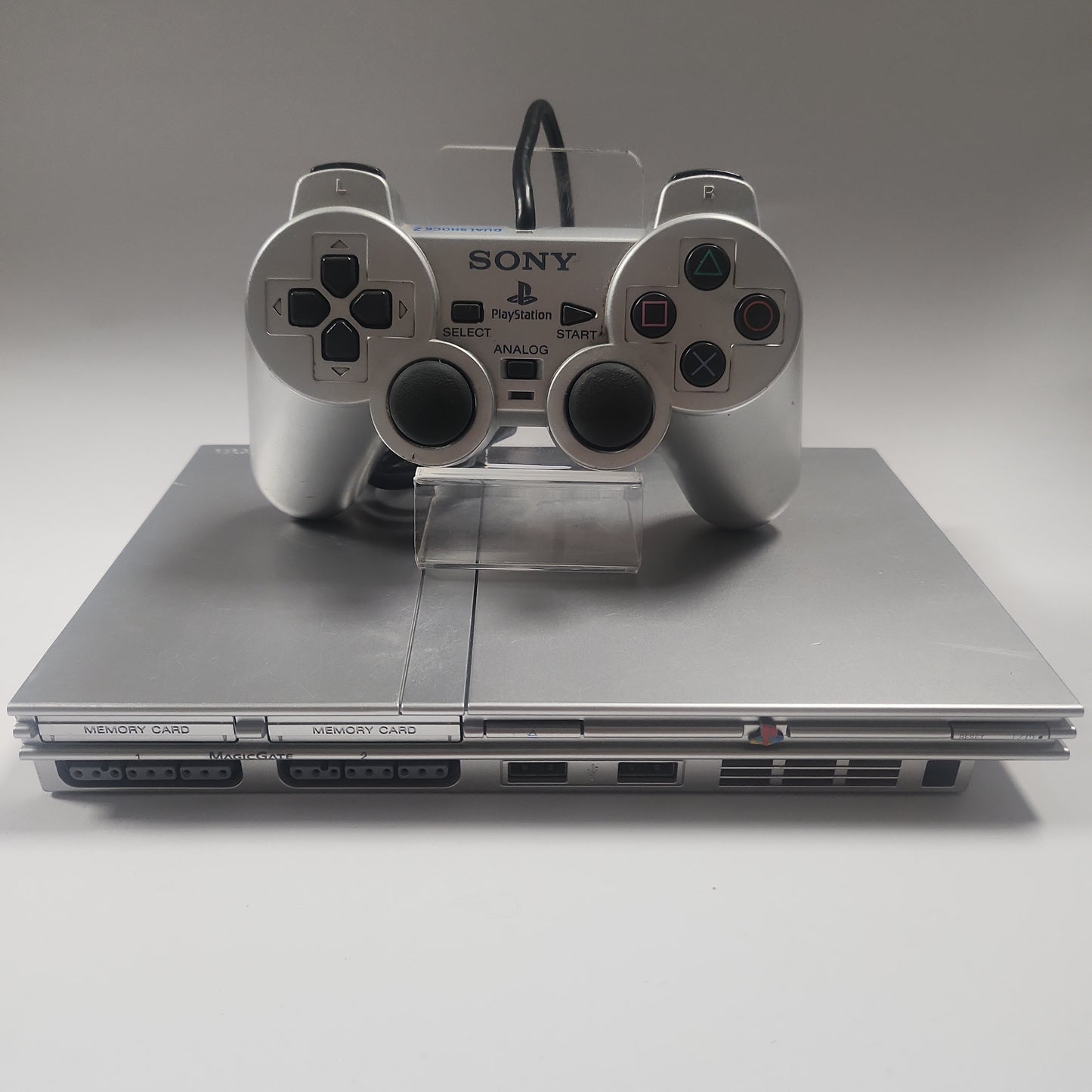 Zilver Slim Playstation 2 + Sony Controller SCPH-77004