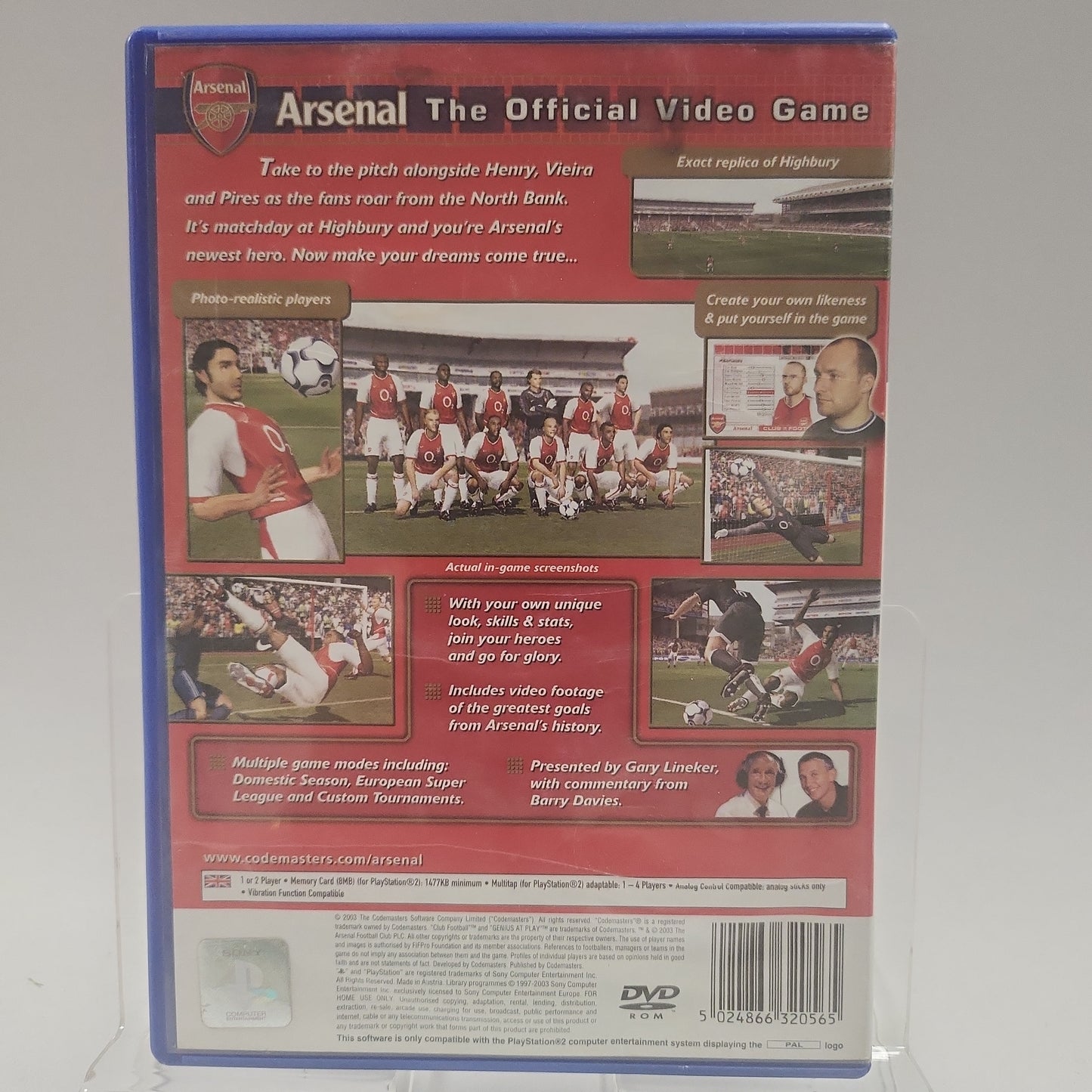 Arsenal Club Football Playstation 2