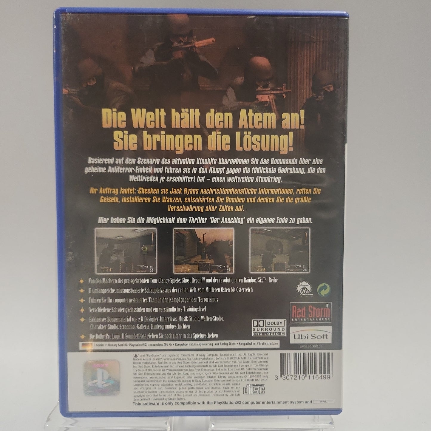 Der Anschlag (deutsches Cover) PlayStation 2