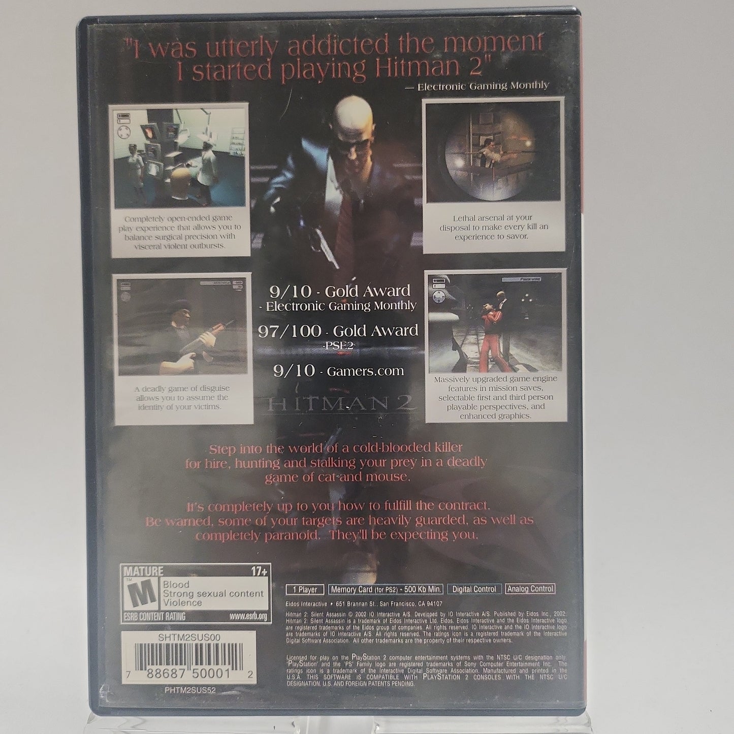 Hitman 2 Silent Assassin Greatest Hits Playstation 2
