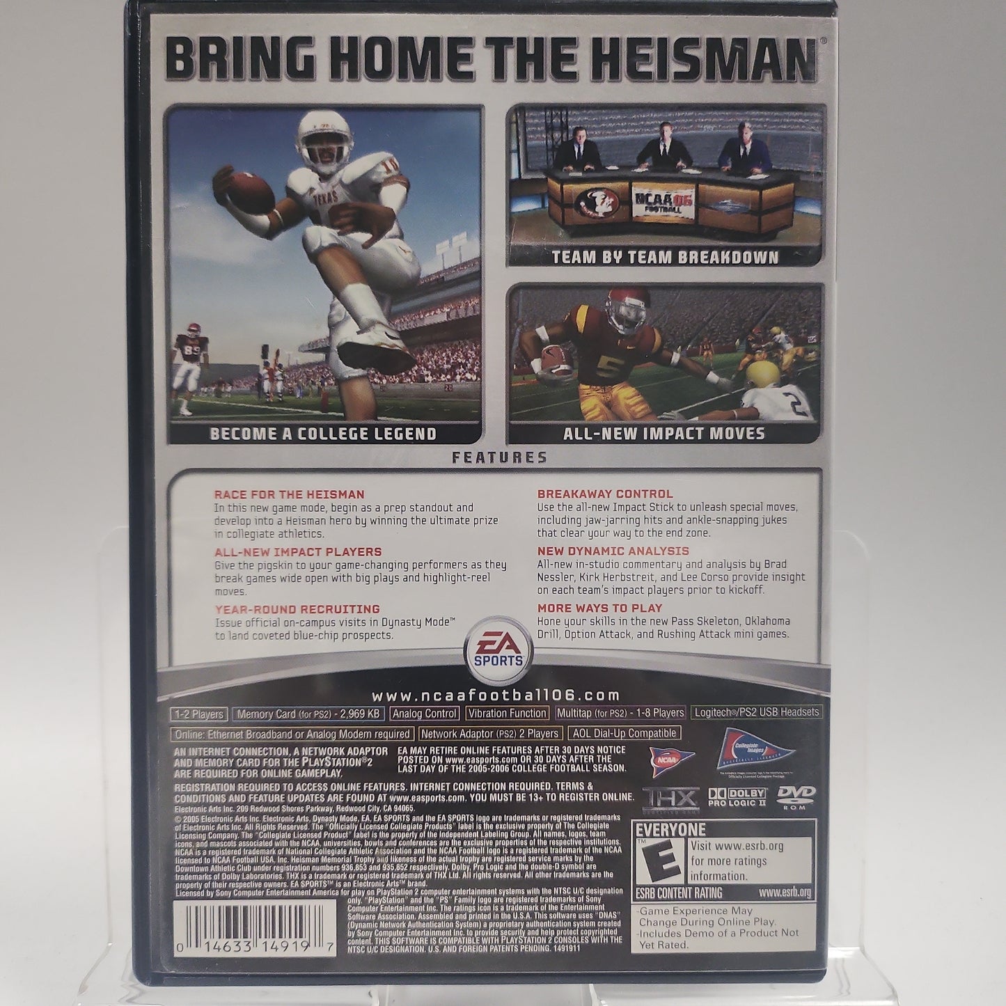 NCAA Football 06 (American Cover) Playstation 2