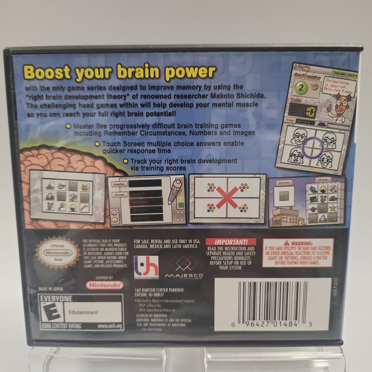 Brain Boost Gamma Wave American Cover Nintendo DS