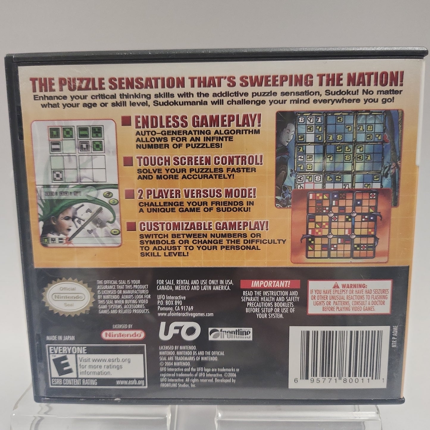 Sudoku Mania American Cover Nintendo DS