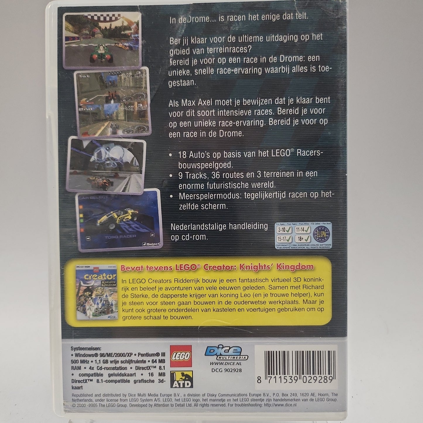 LEGO Drome Racers + Creator Knights Kingdom (No Book) PC