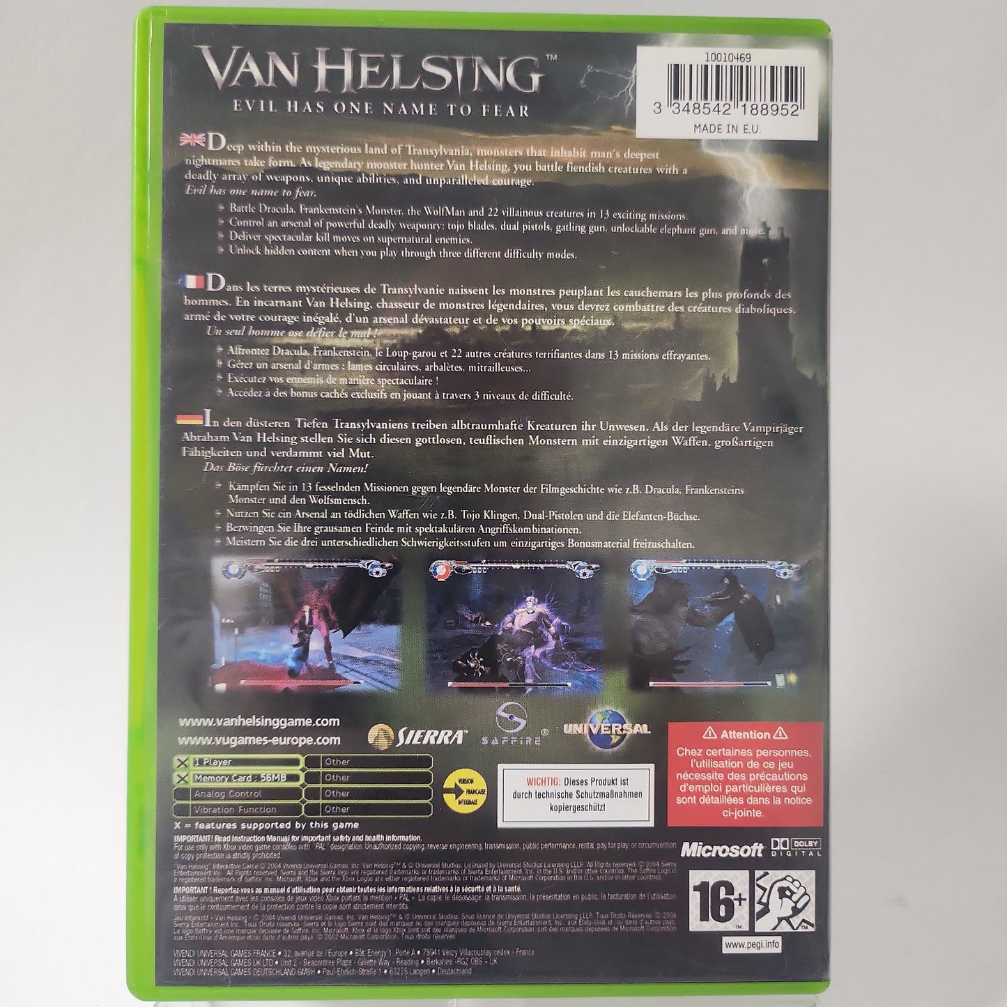 Van Helsing Xbox Original