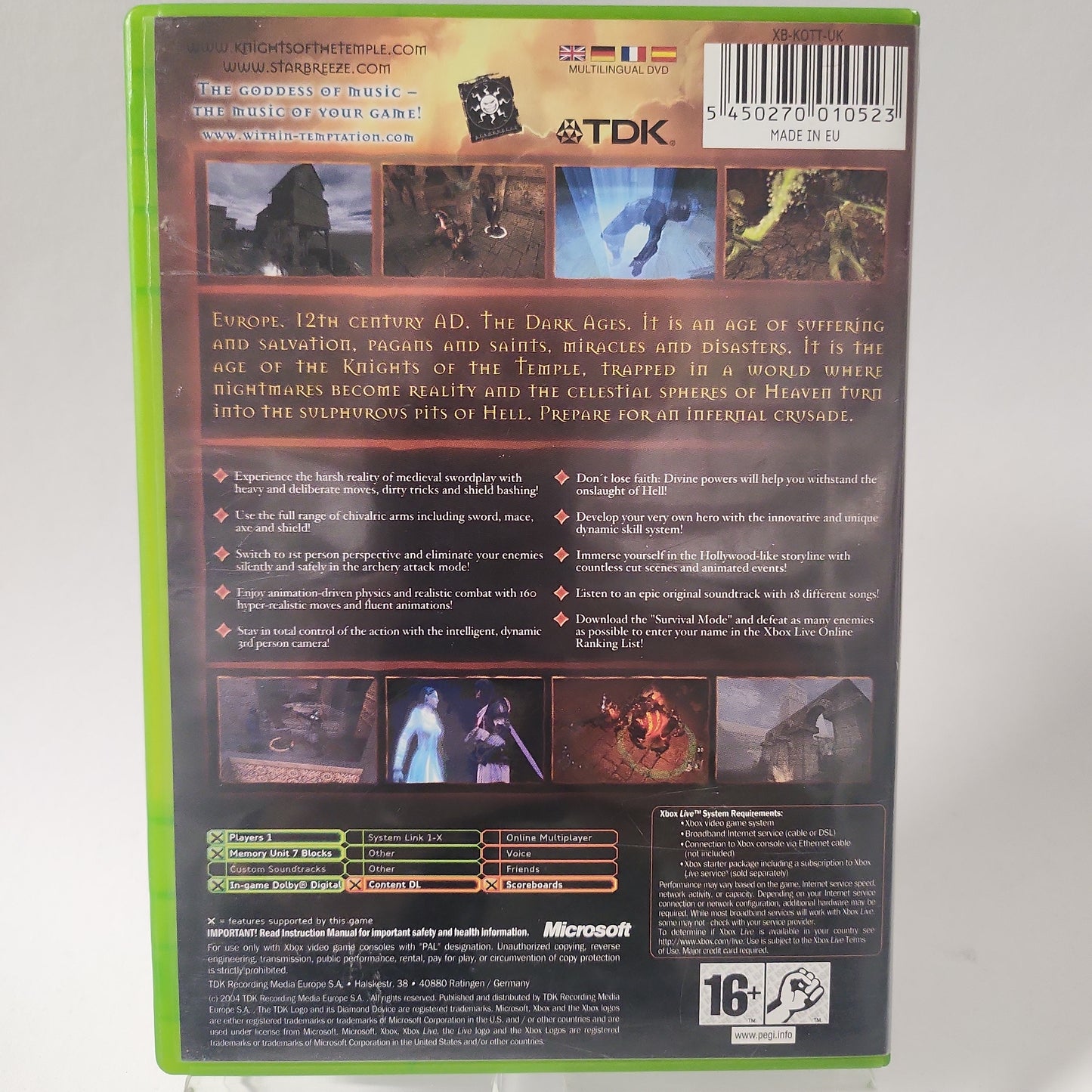 Knight of the Temple Infernal Crusade Xbox Original