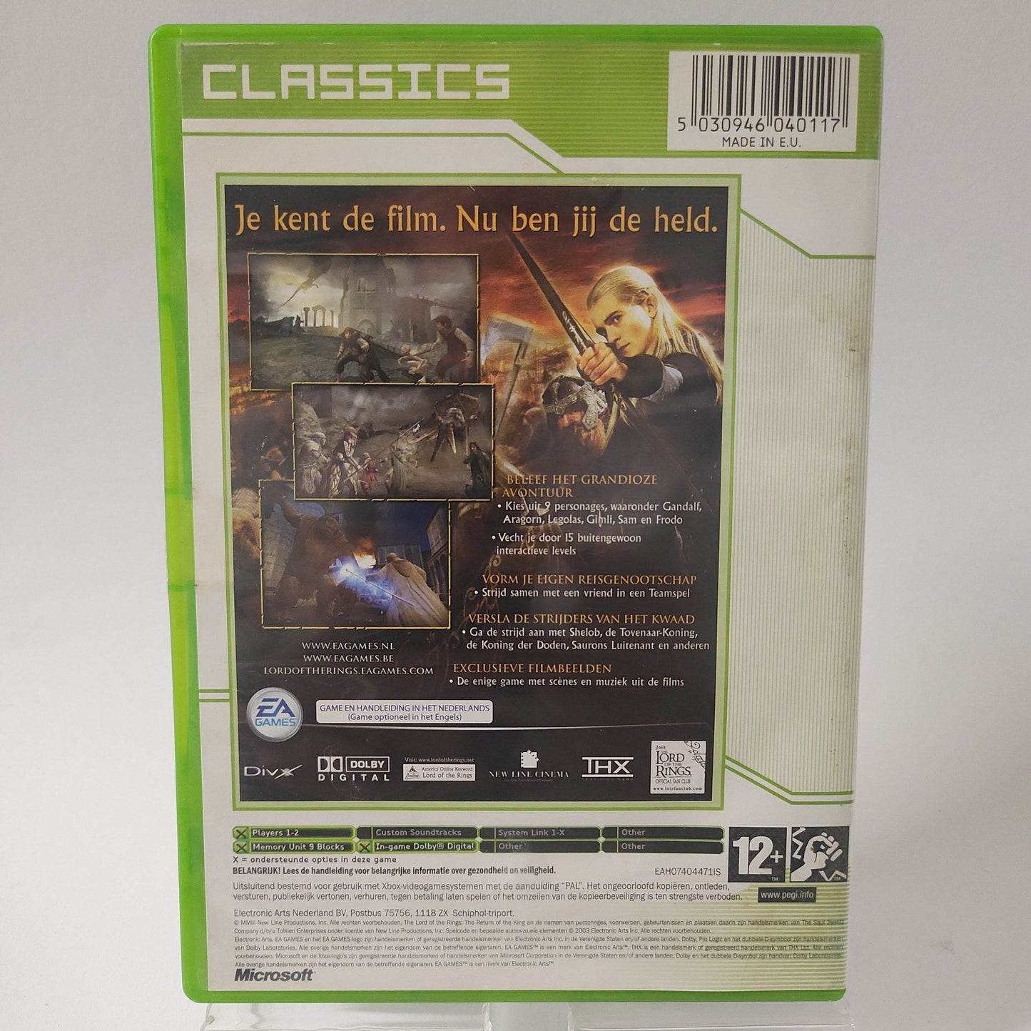 Lord of the Rings the Return of King Cl (No Book) Xbox Original - Feniks Gameshop