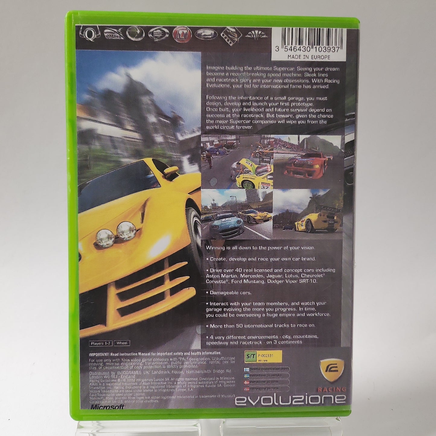 Racing Evoluzione Copy Cover (No Book) Xbox Original