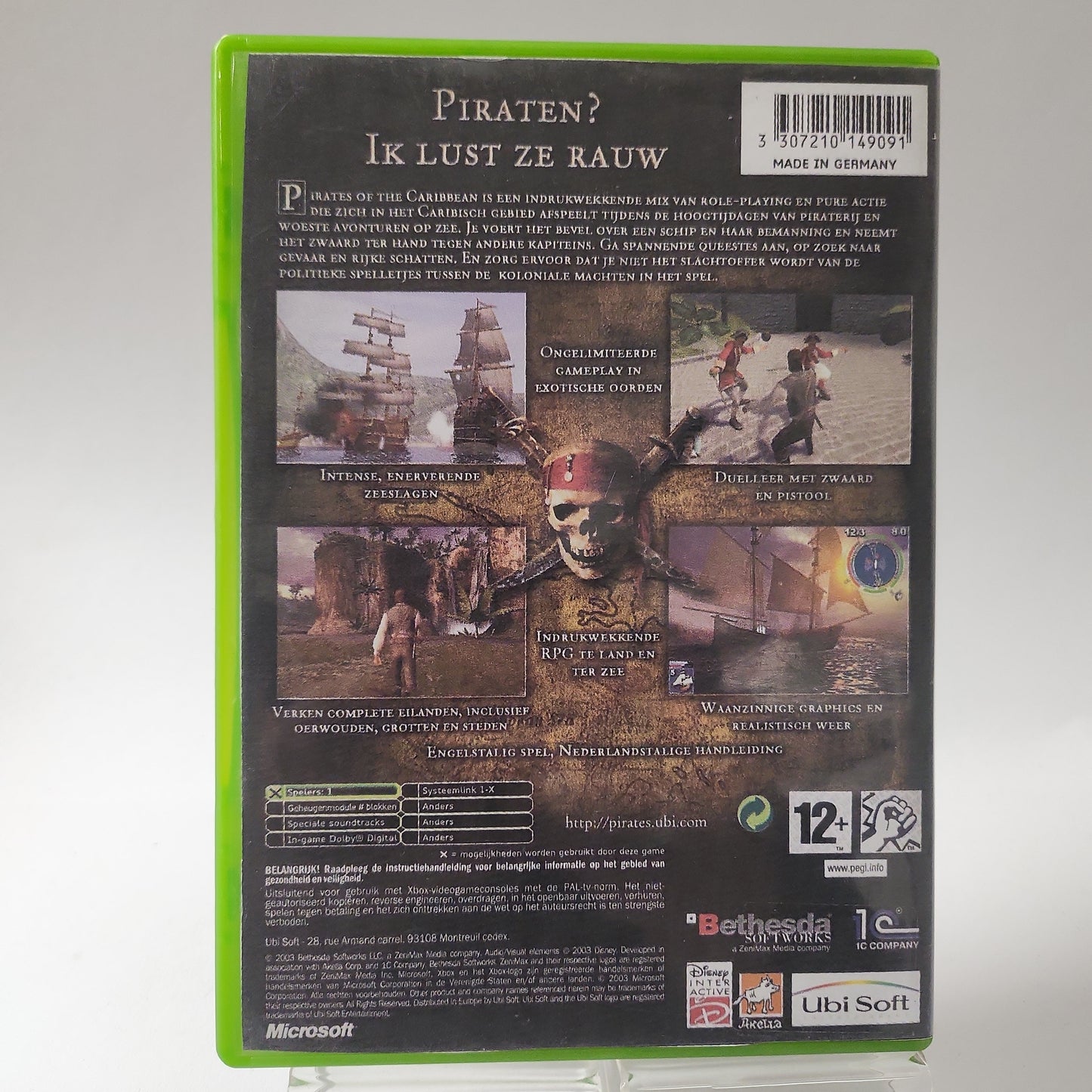 Pirates of the Caribbean (No Book) Copy Cover Xbox Original