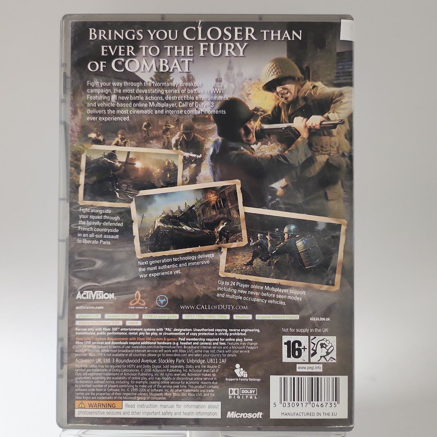 Call of Duty 3 Classics Xbox 360