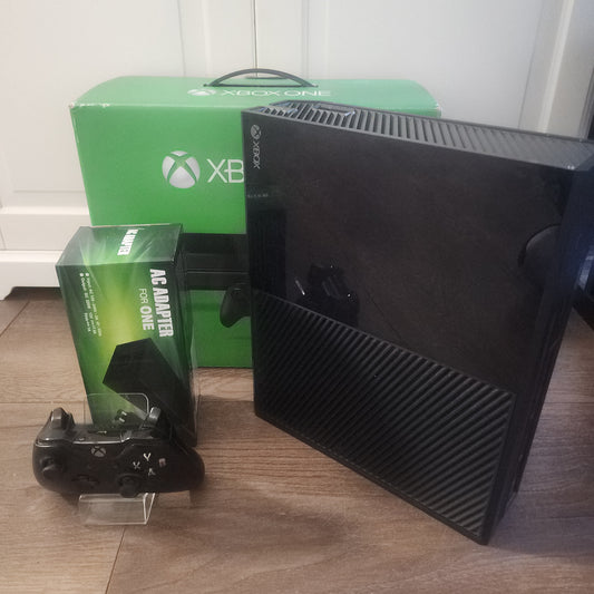 Xbox One Schwarz + Original-Controller verpackt
