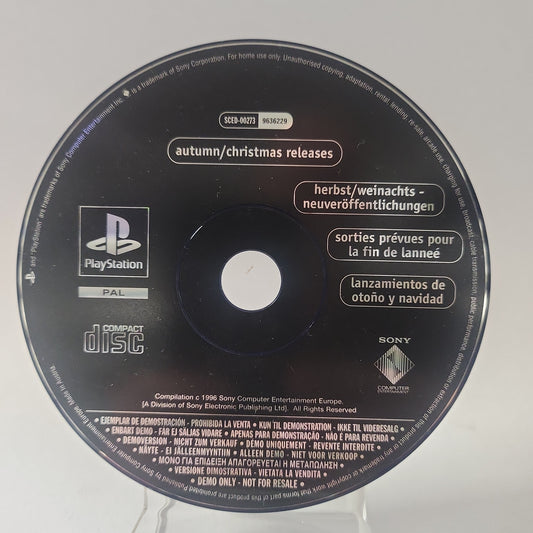 Autumn/Christmas releases Demo (Disc Only) Playstation 1