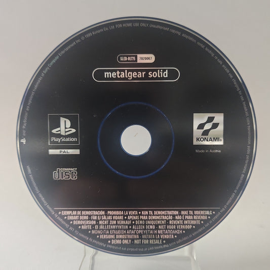 Metal Gear Solid Demo-Disc (nur Disc) Playstation 1