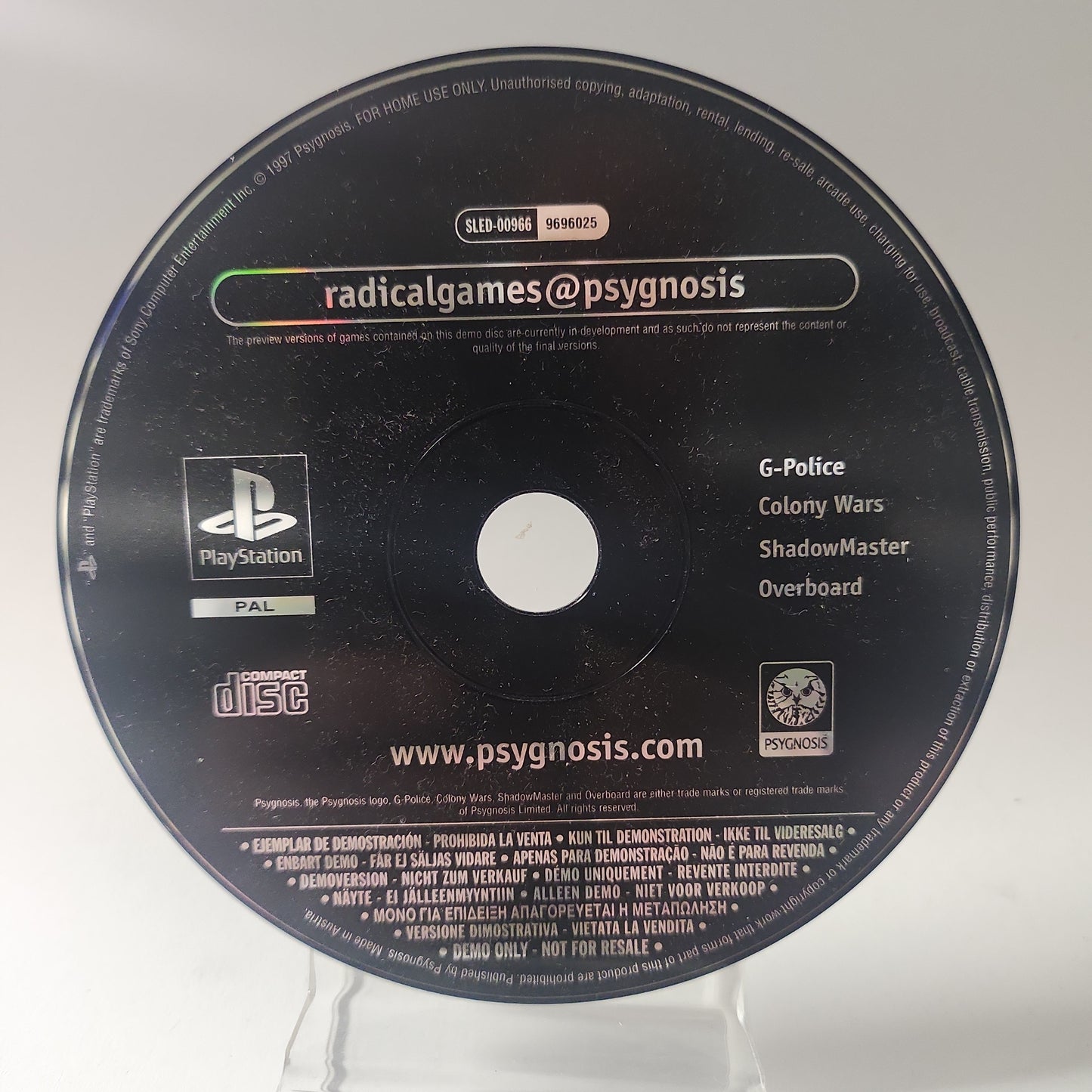 Radicalgames@psygnosis Demo-Disc (nur Disc) Playstation 1