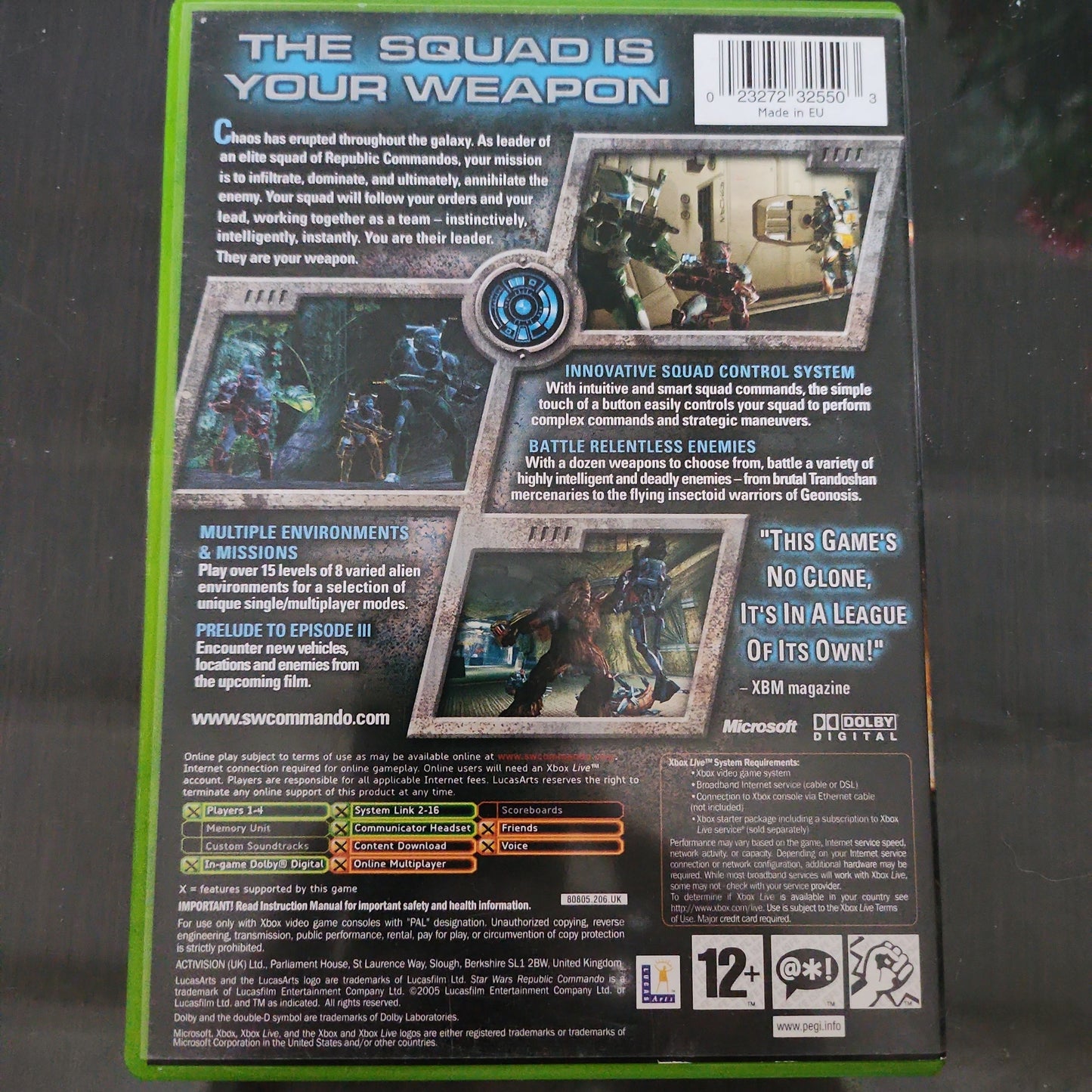 Star Wars Republic Commando Xbox Original