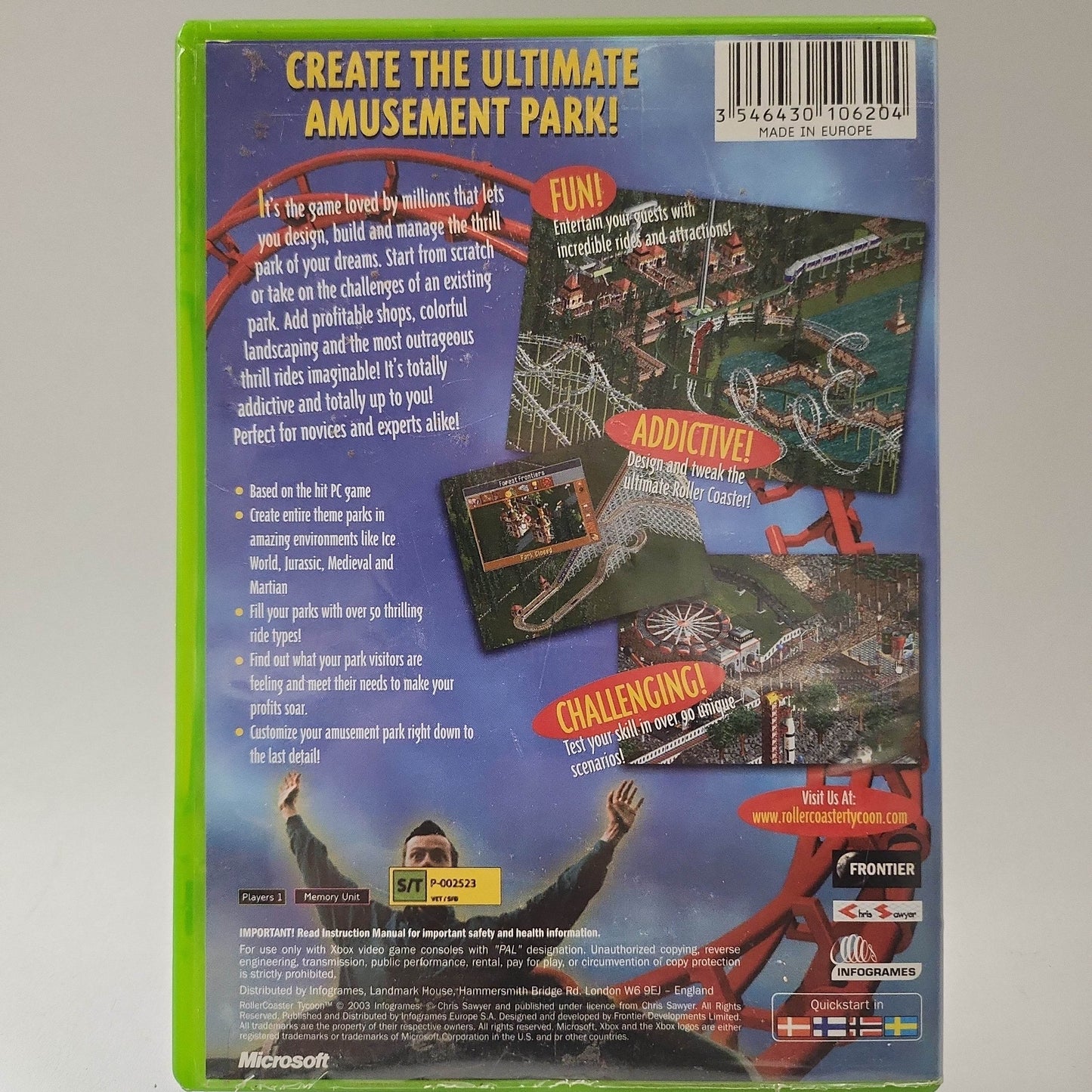 Rollercoaster Tycoon Xbox Original - Feniks Gameshop